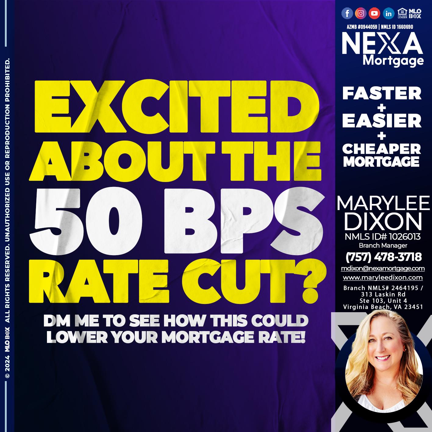 EXCITED - Marylee Dixon -Branch Manager