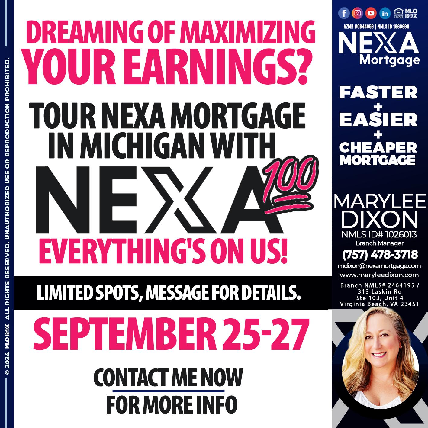 NEXA 100 - Marylee Dixon -Branch Manager