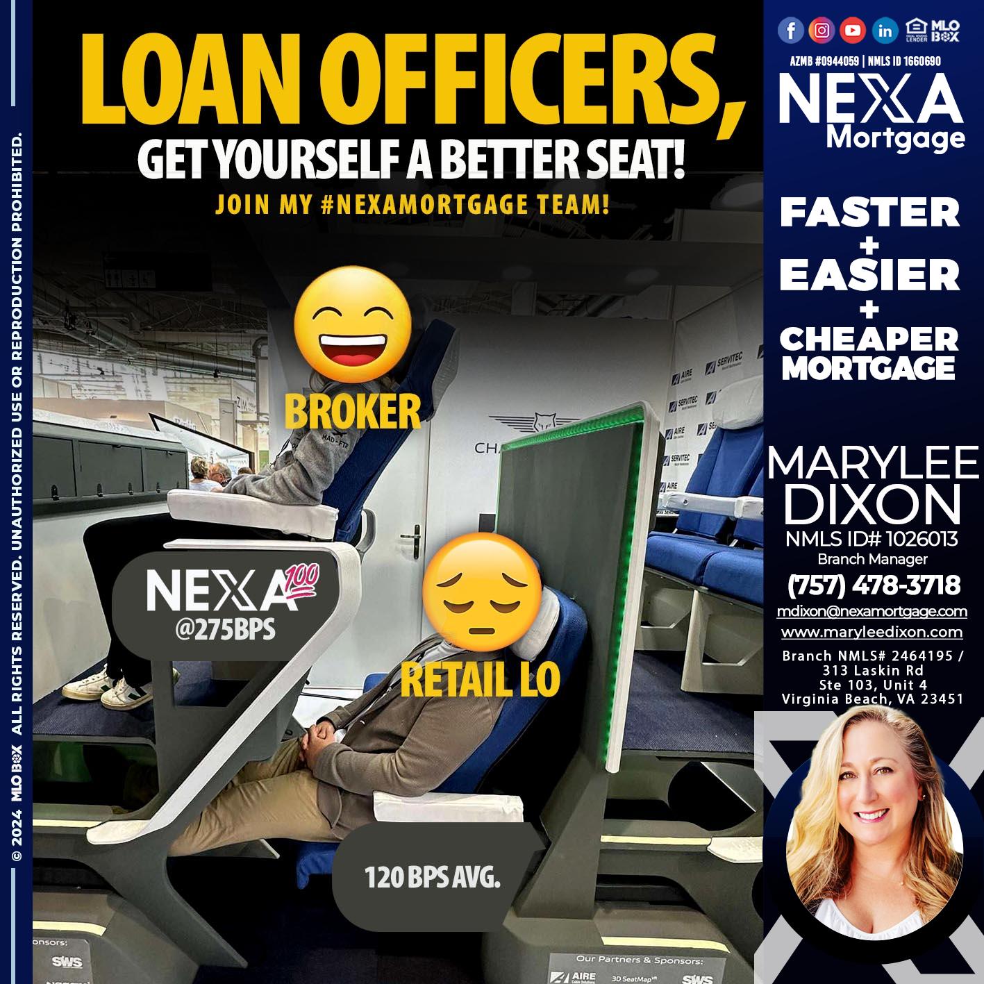 LOAN OFFICERS - Marylee Dixon -Branch Manager