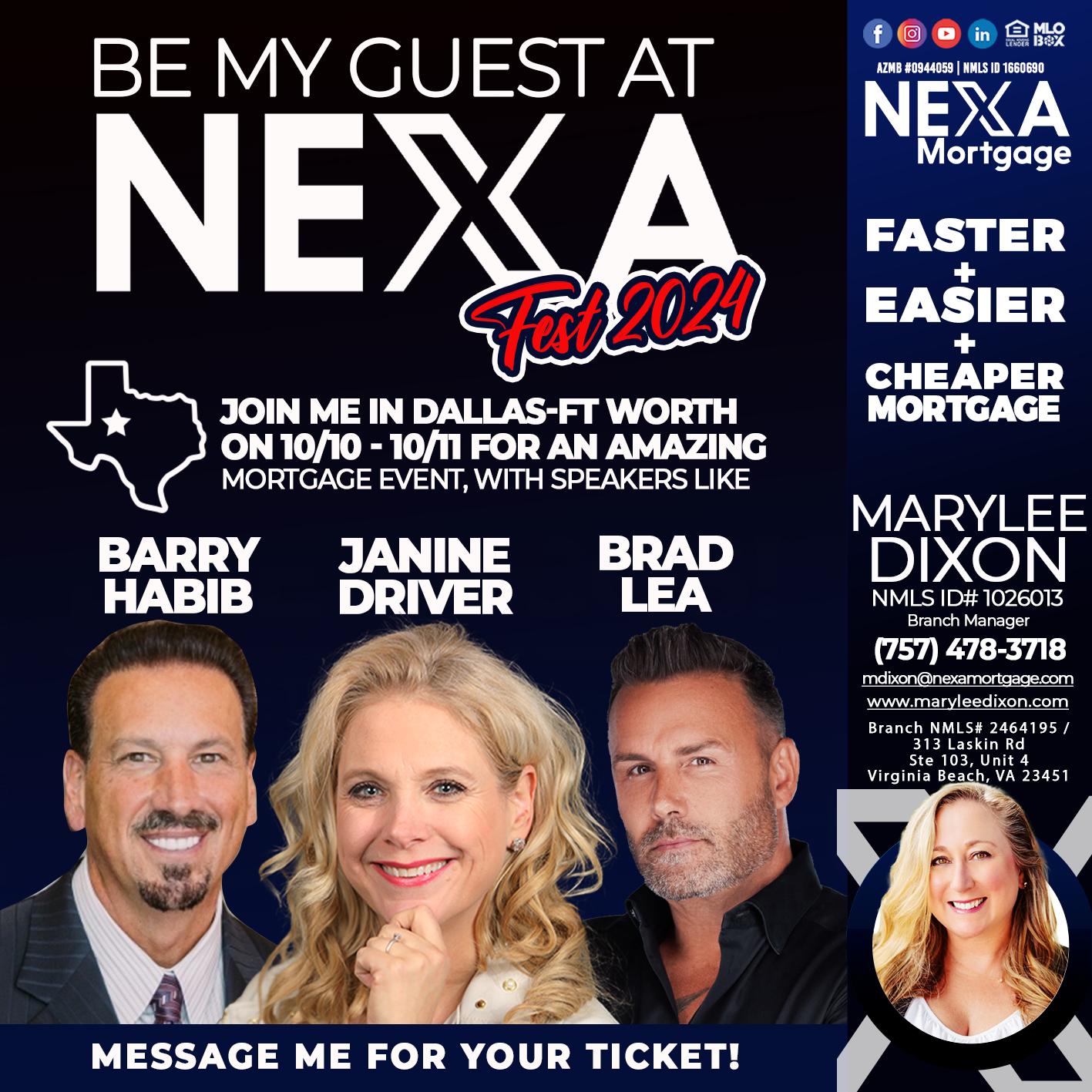 be my guest - Marylee Dixon -Branch Manager