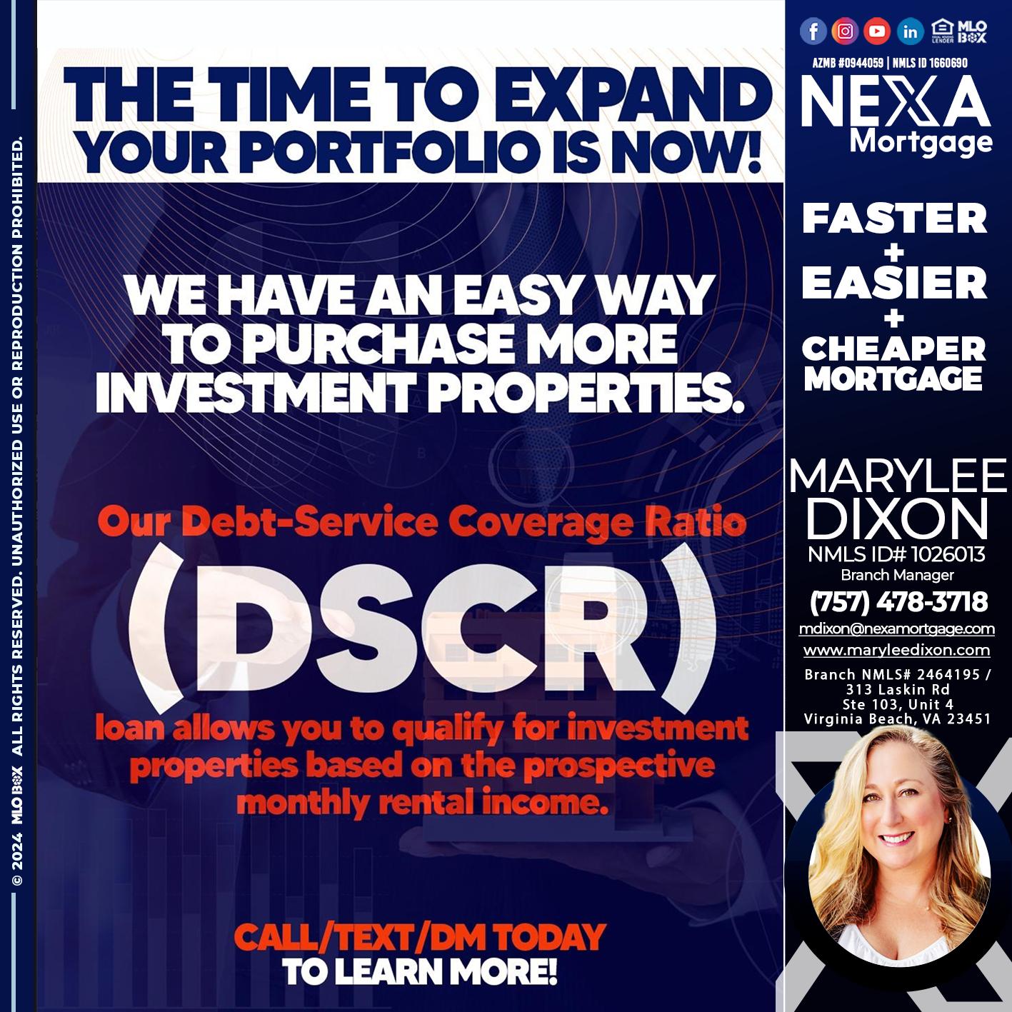 DSCR - Marylee Dixon -Branch Manager