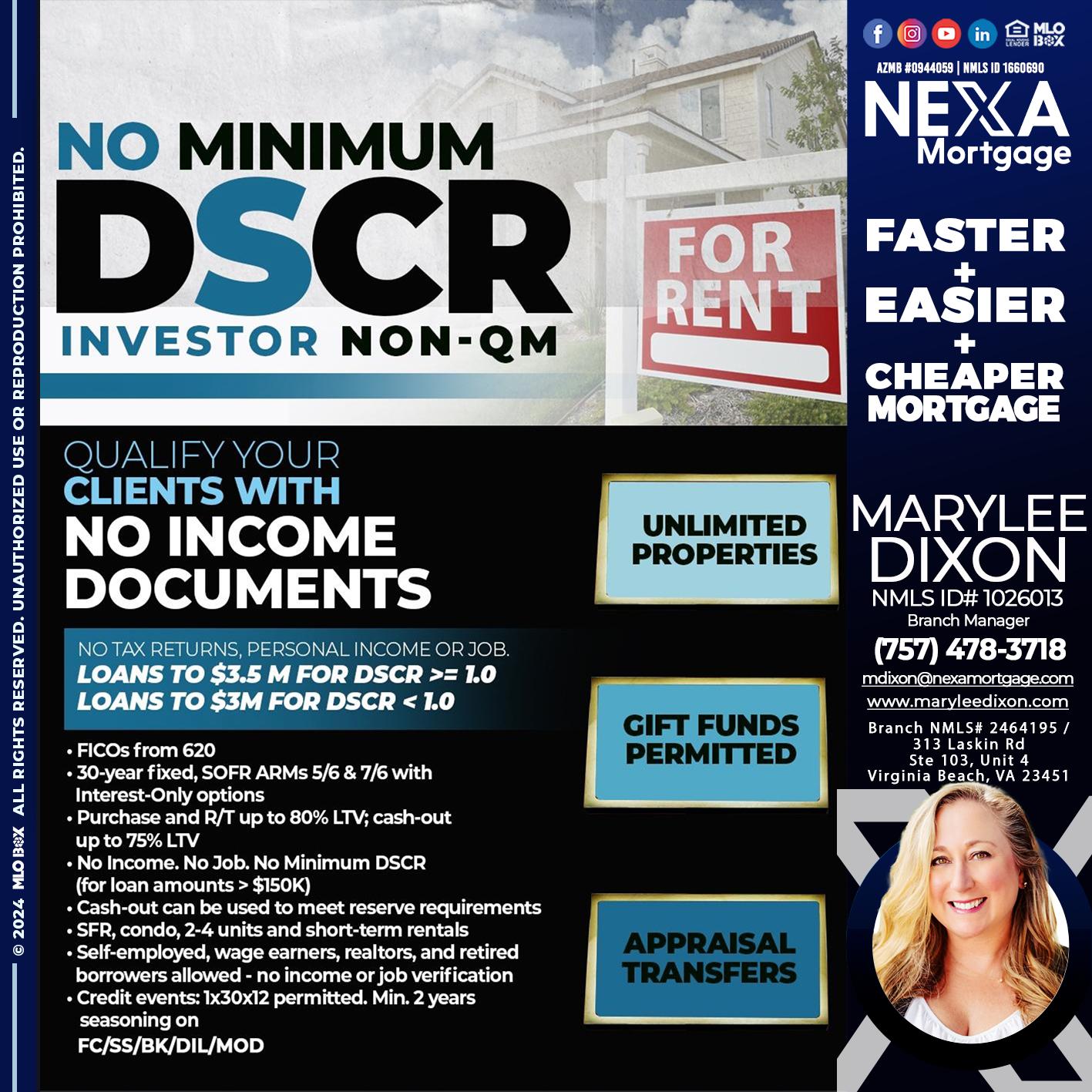 DSCR - Marylee Dixon -Branch Manager