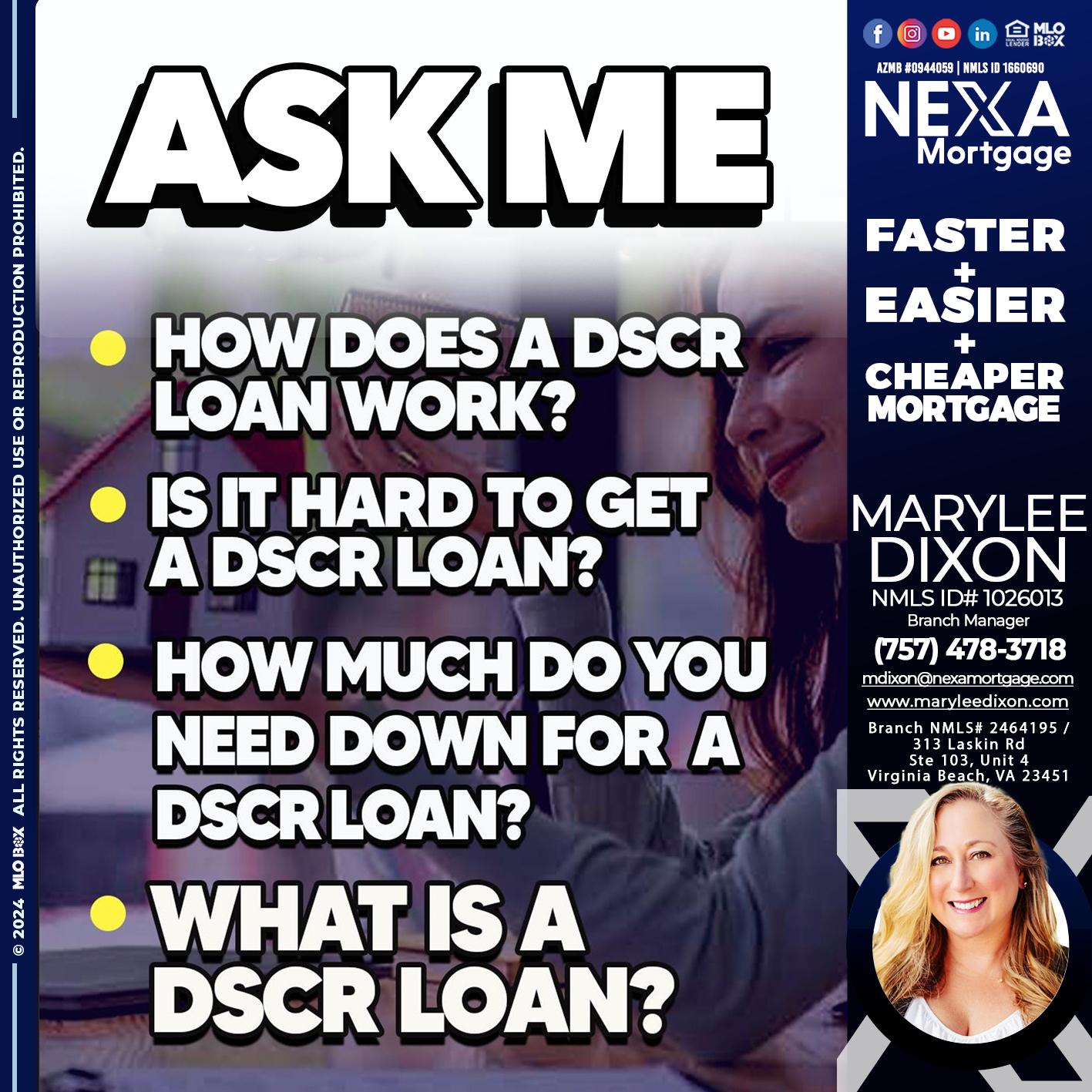 ASK ME - Marylee Dixon -Branch Manager