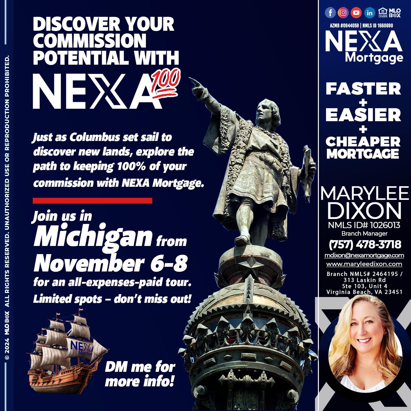 columbus day - Marylee Dixon -Branch Manager