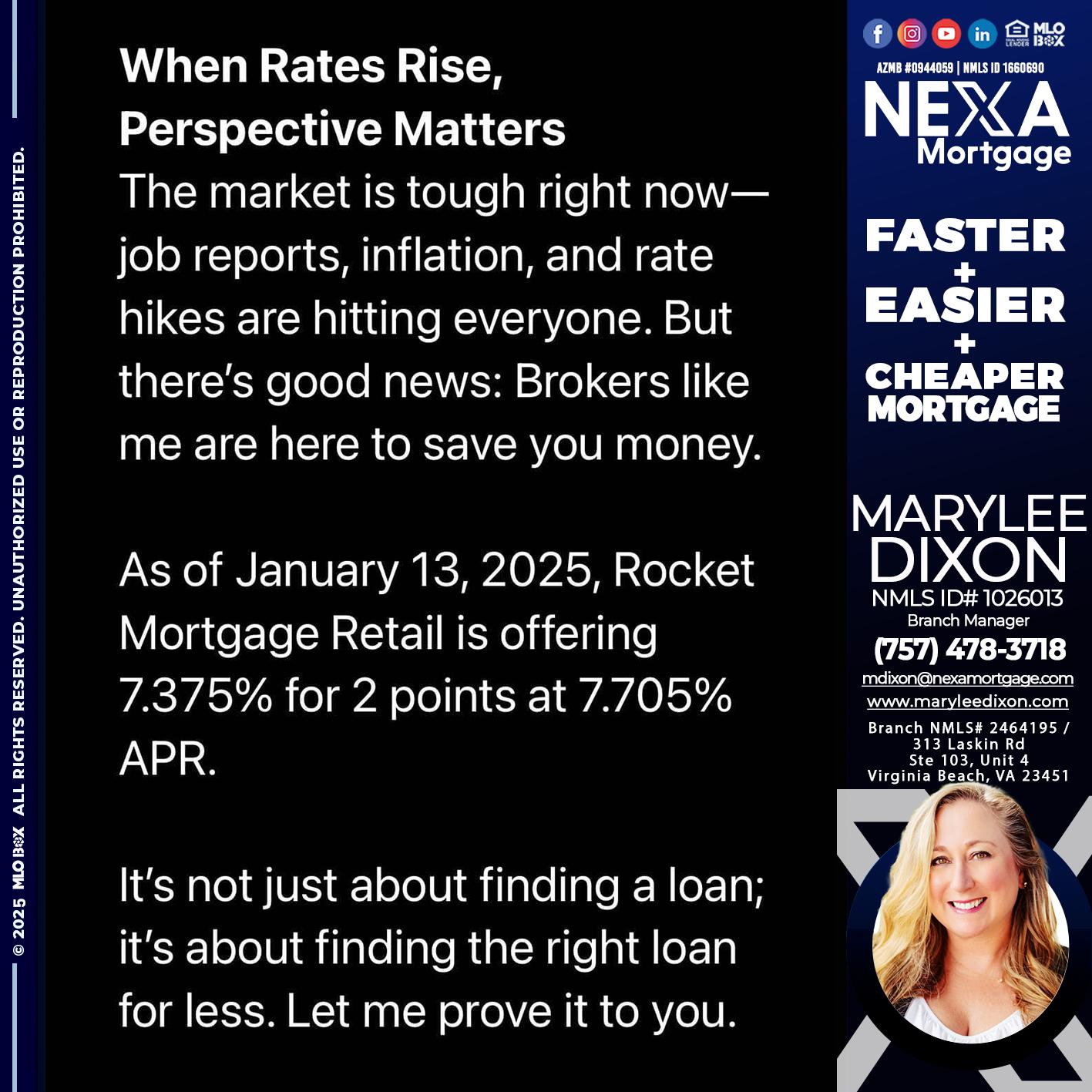 WHEN RATES RISE - Marylee Dixon -Branch Manager