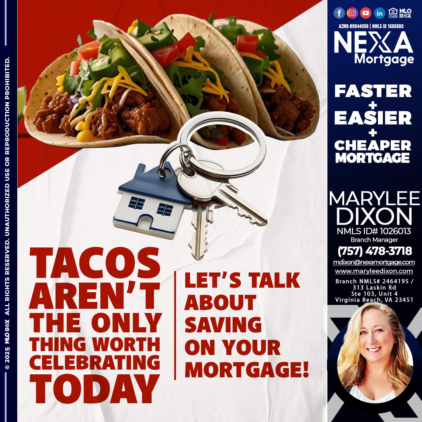 TACO TUESDAY - Marylee Dixon -Branch Manager