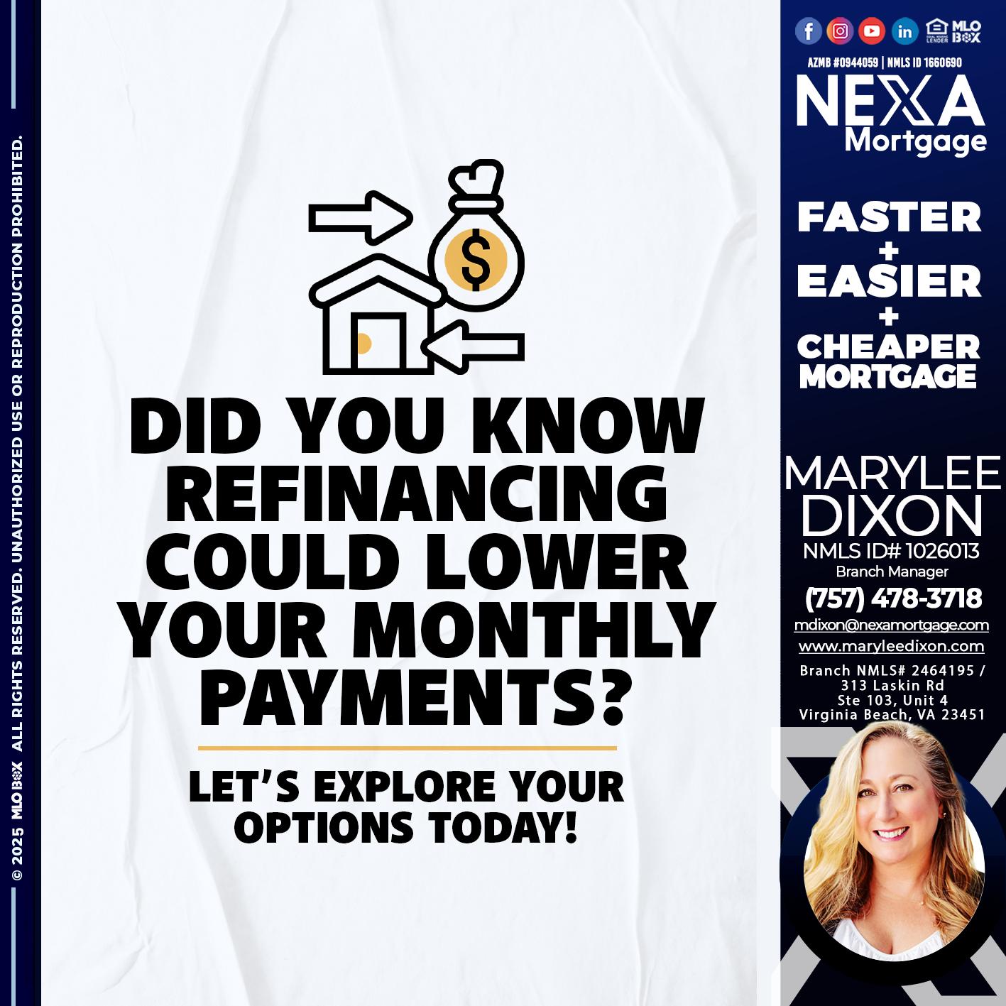 DID YOU KNOW - Marylee Dixon -Branch Manager