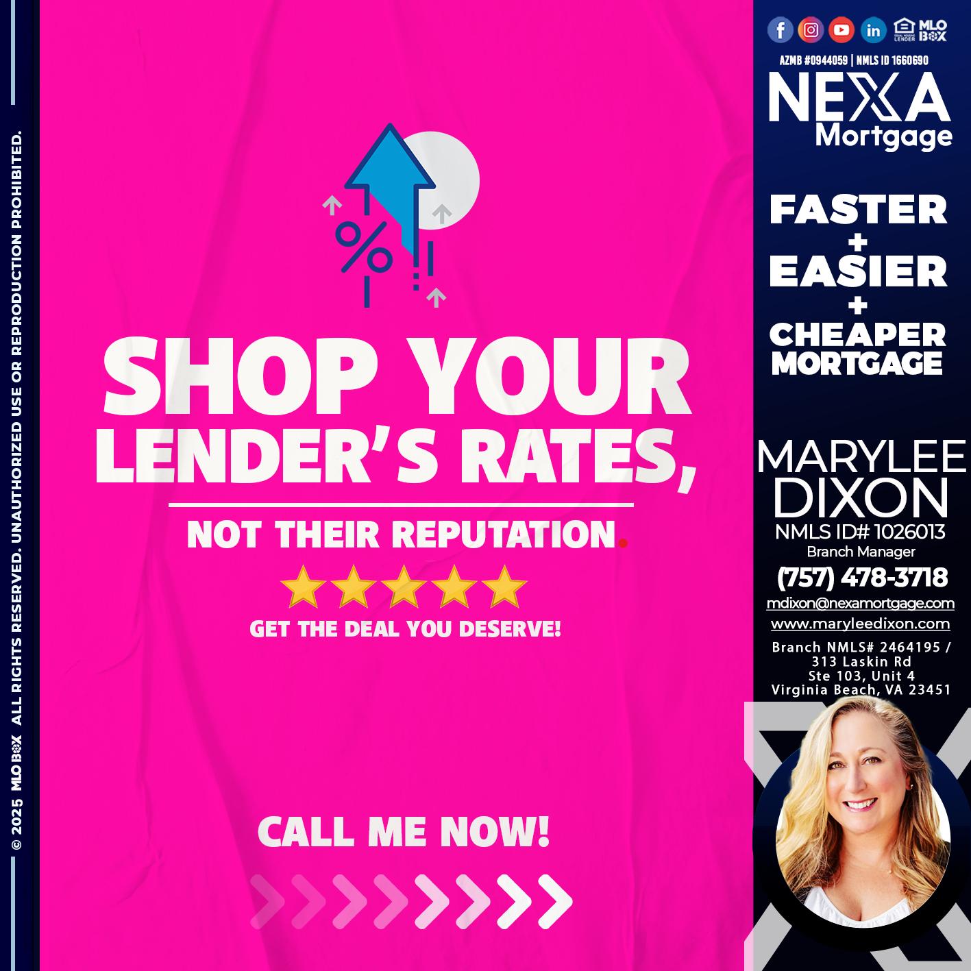 SHOP YOUR - Marylee Dixon -Branch Manager