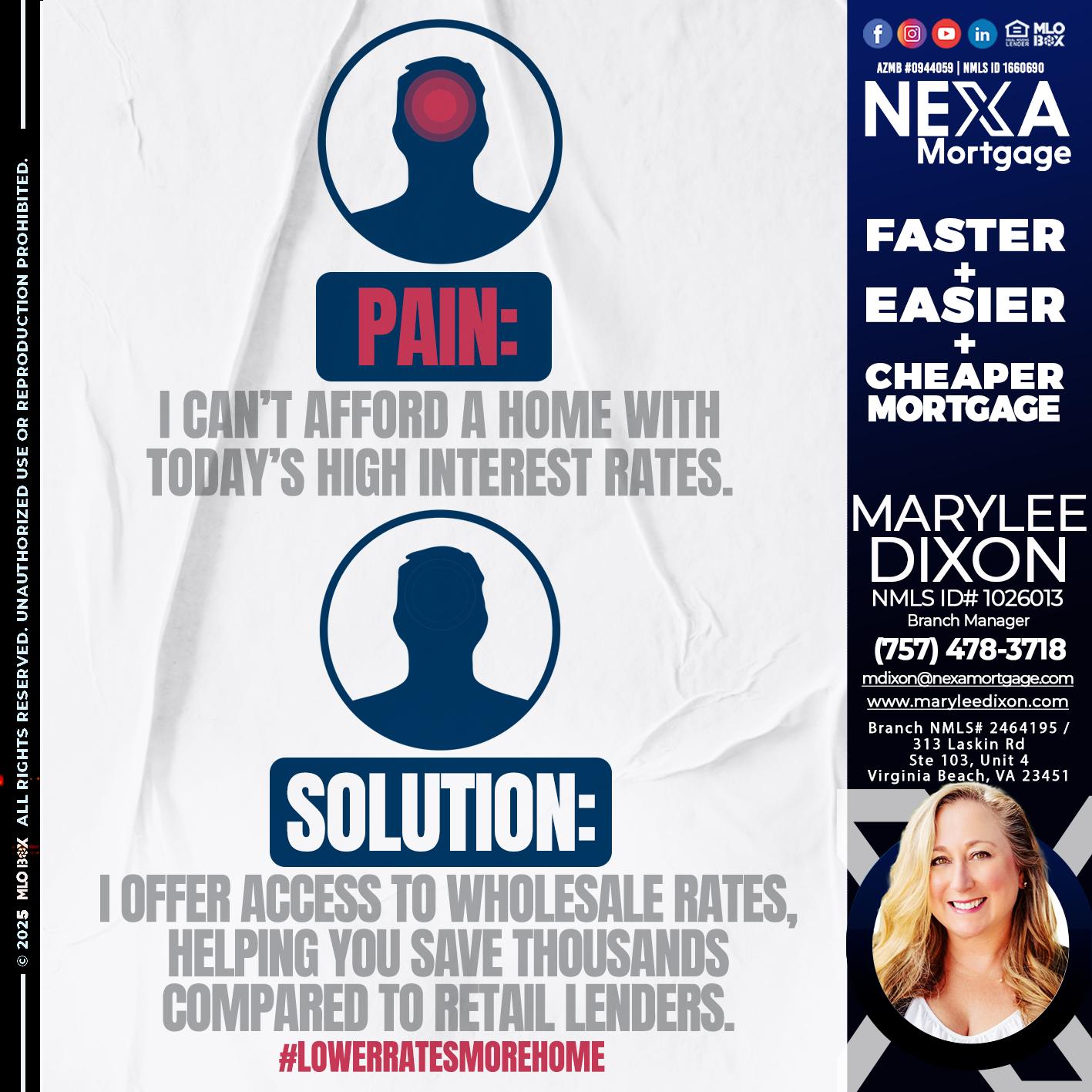 PAIN-SOLUTION - Marylee Dixon -Branch Manager