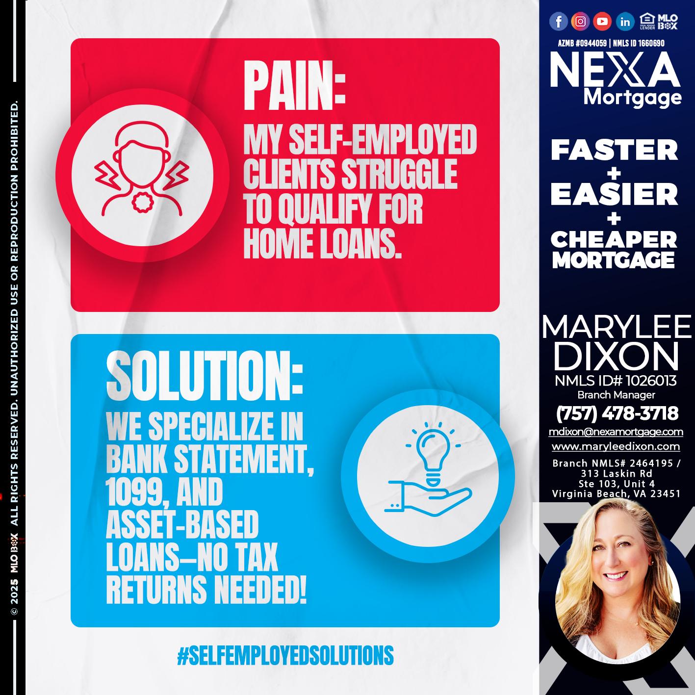 pain-solution - Marylee Dixon -Branch Manager