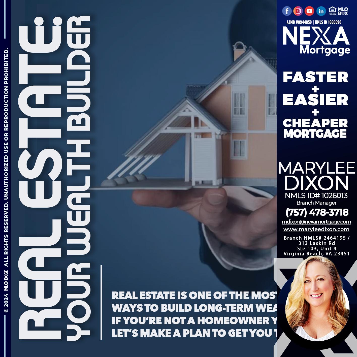 REAL ESTATE - Marylee Dixon -Branch Manager