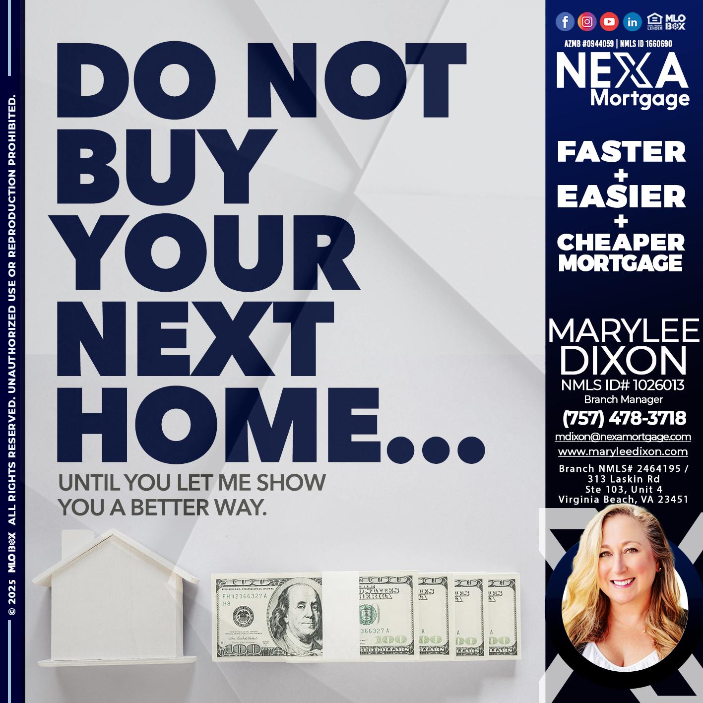 DO NOT BUY - Marylee Dixon -Branch Manager