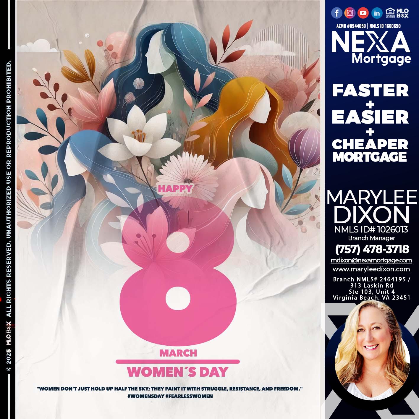 WOMEN´S DAY - Marylee Dixon -Branch Manager