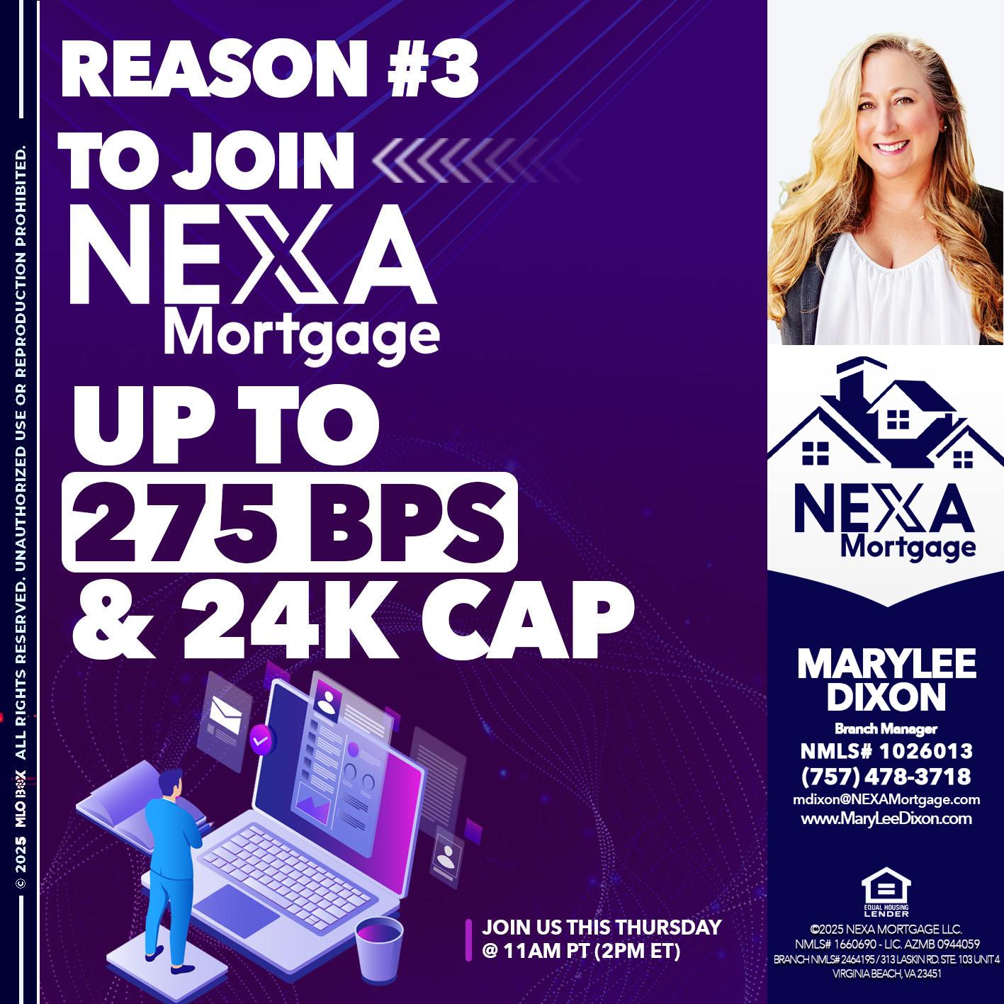 REASON 3 - Marylee Dixon -Branch Manager