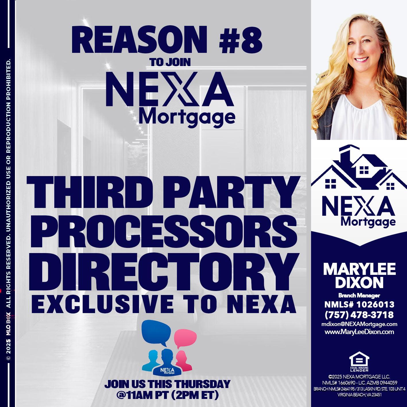REASON 8 - Marylee Dixon -Branch Manager