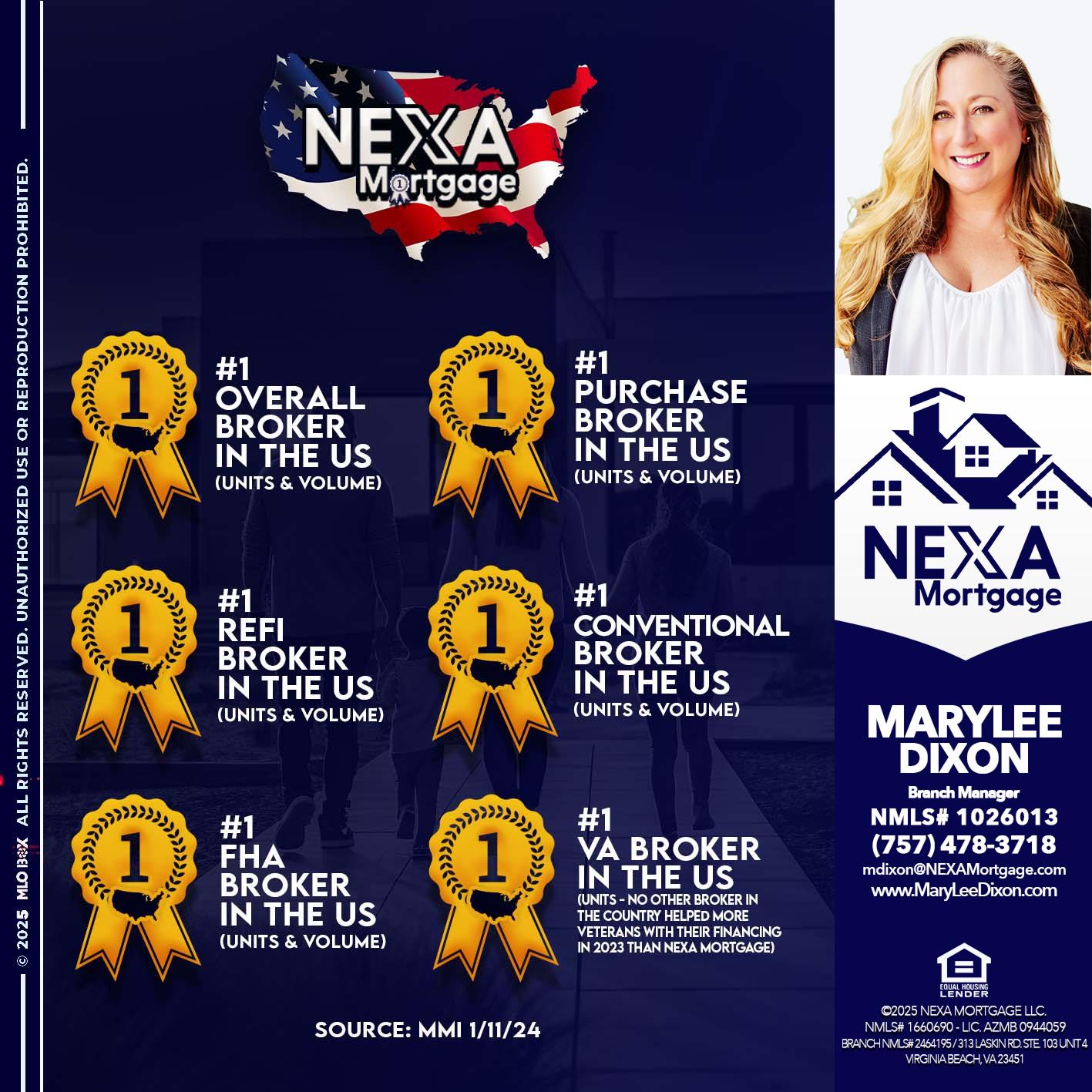 #1 - Marylee Dixon -Branch Manager