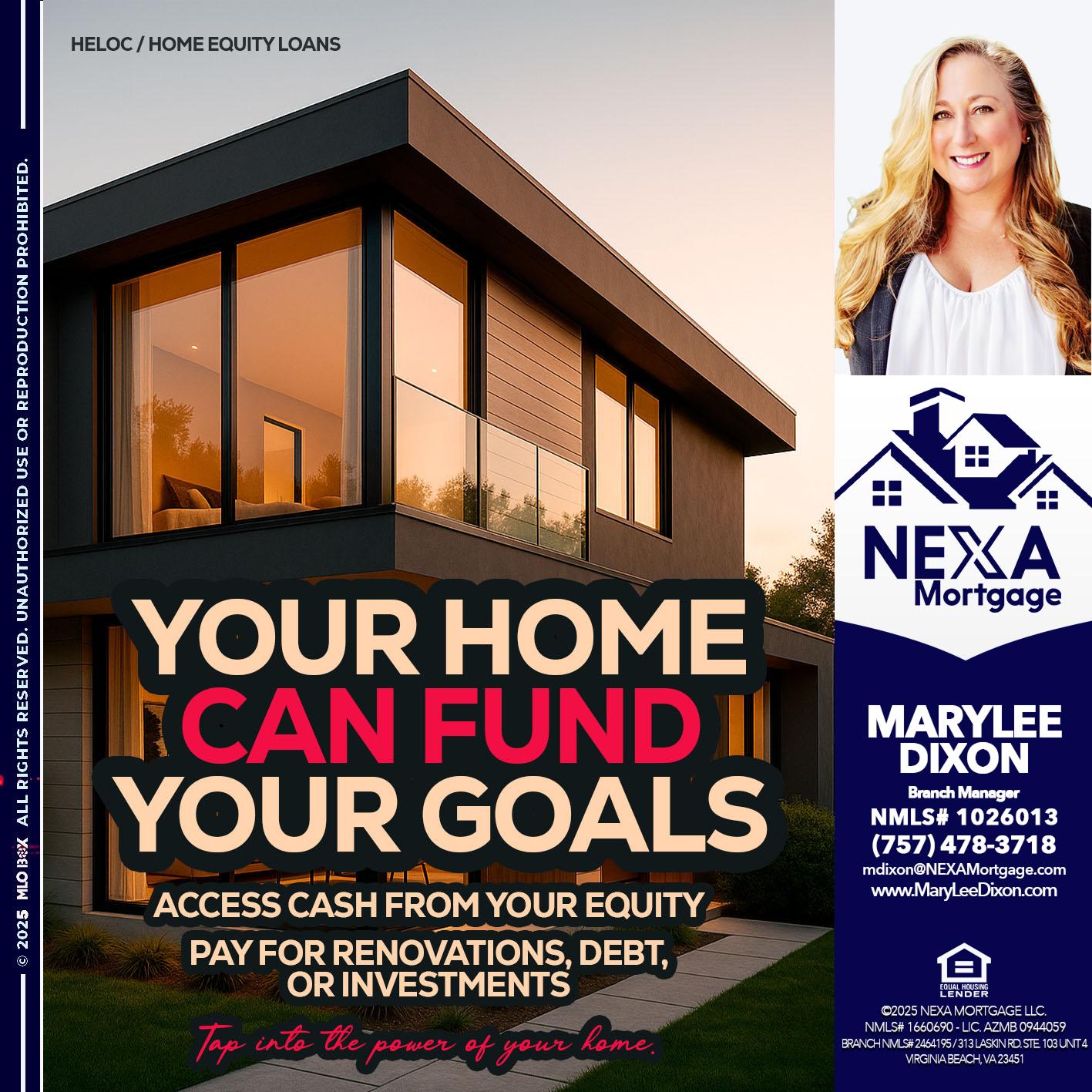 HELOC - Marylee Dixon -Branch Manager