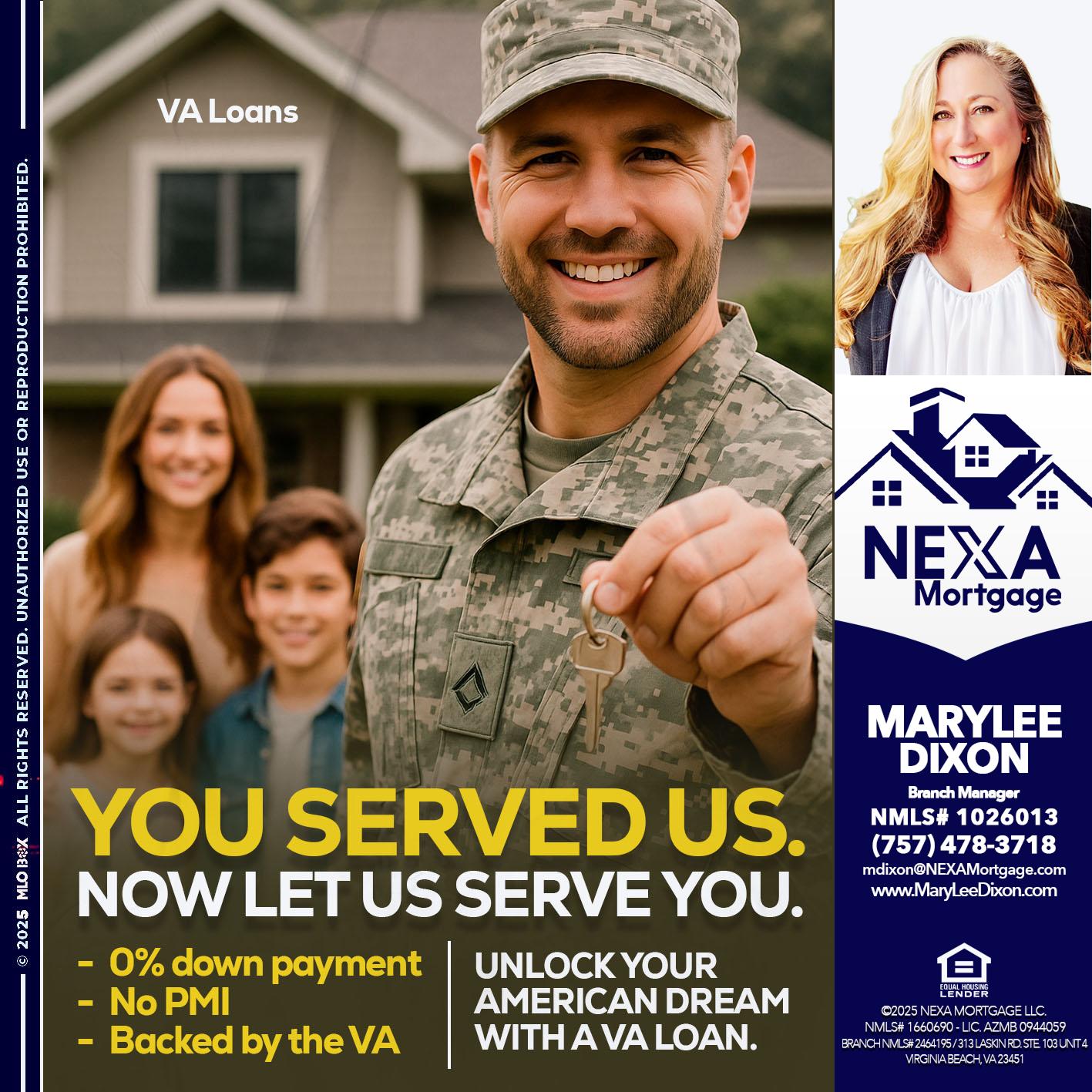 YOU DESERVED - Marylee Dixon -Branch Manager