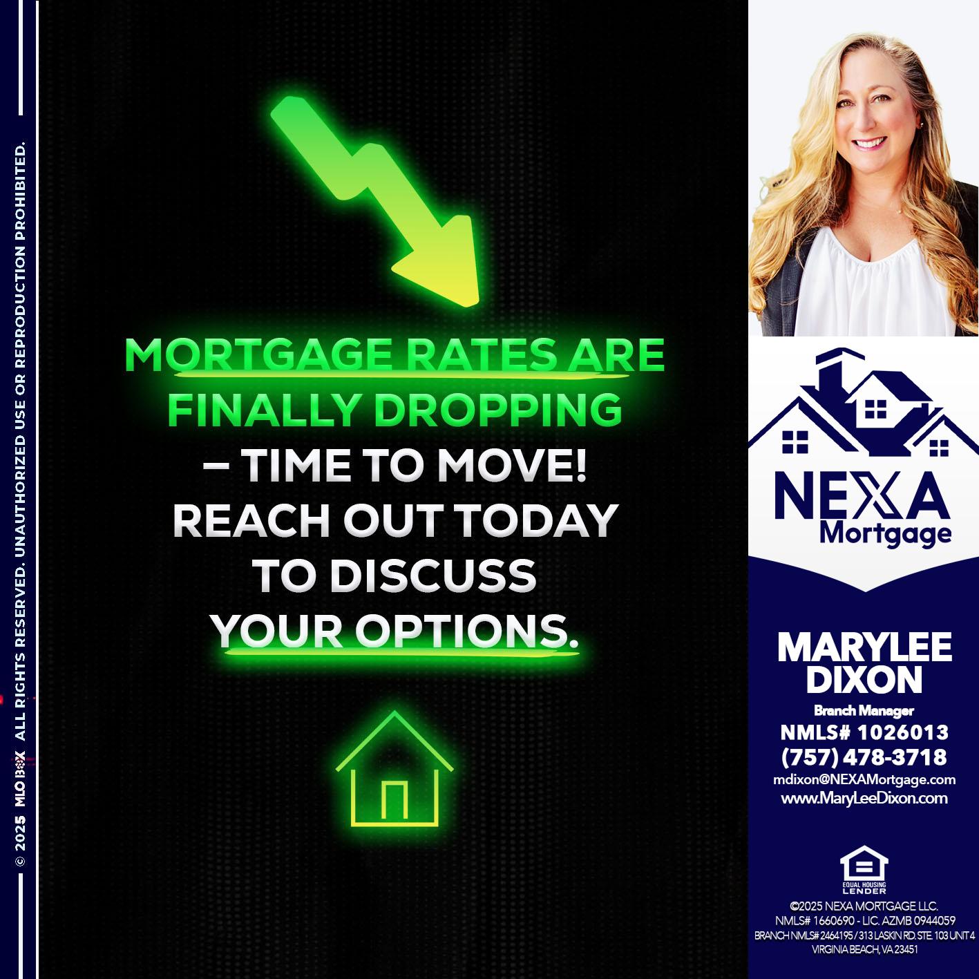 MORTGAGE RATES - Marylee Dixon -Branch Manager