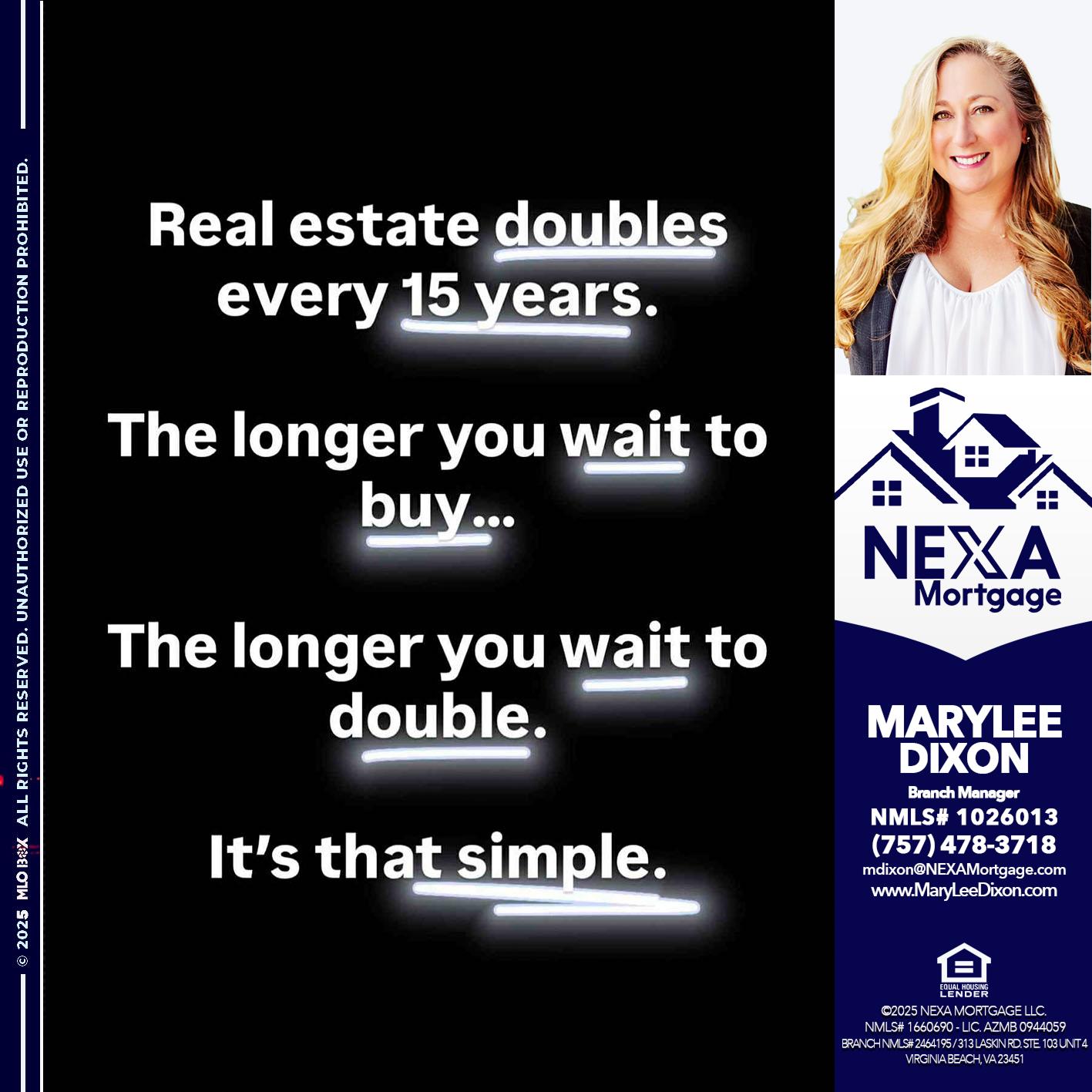 REAL ESTATE - Marylee Dixon -Branch Manager