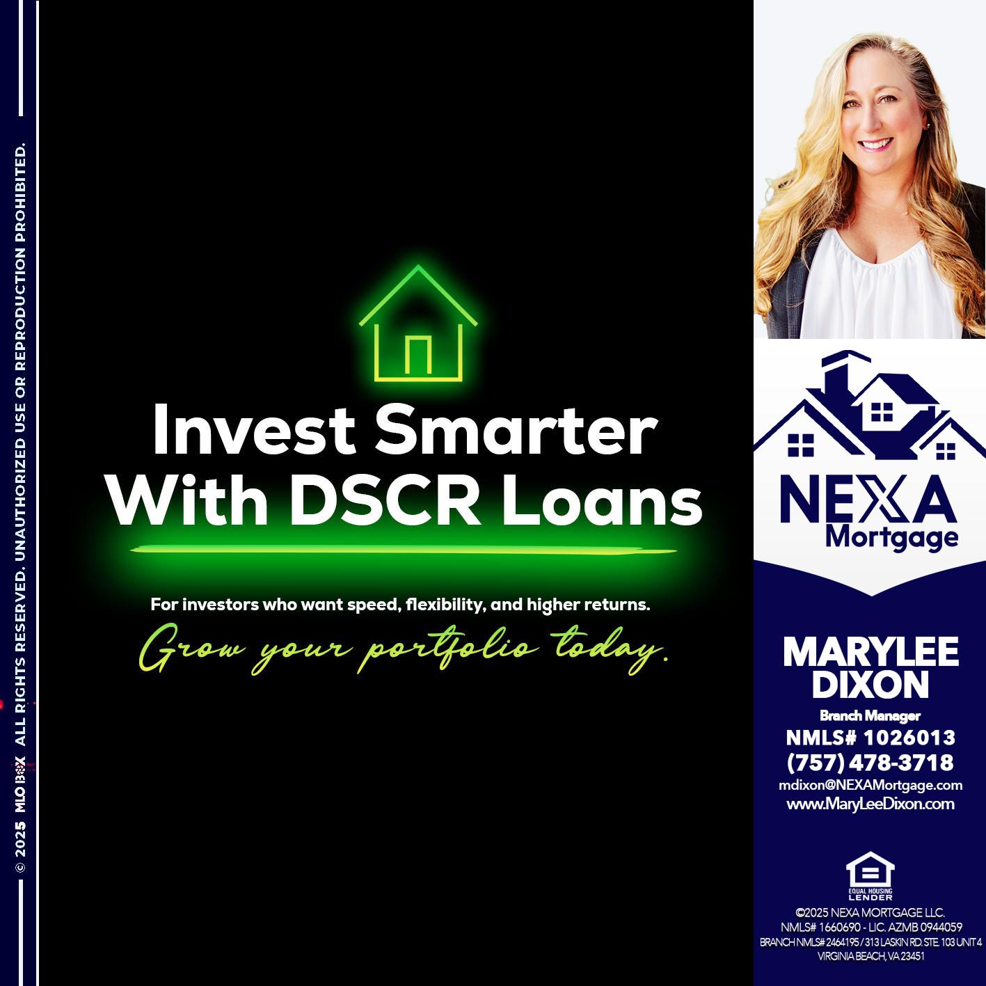 invest smarter - Marylee Dixon -Branch Manager