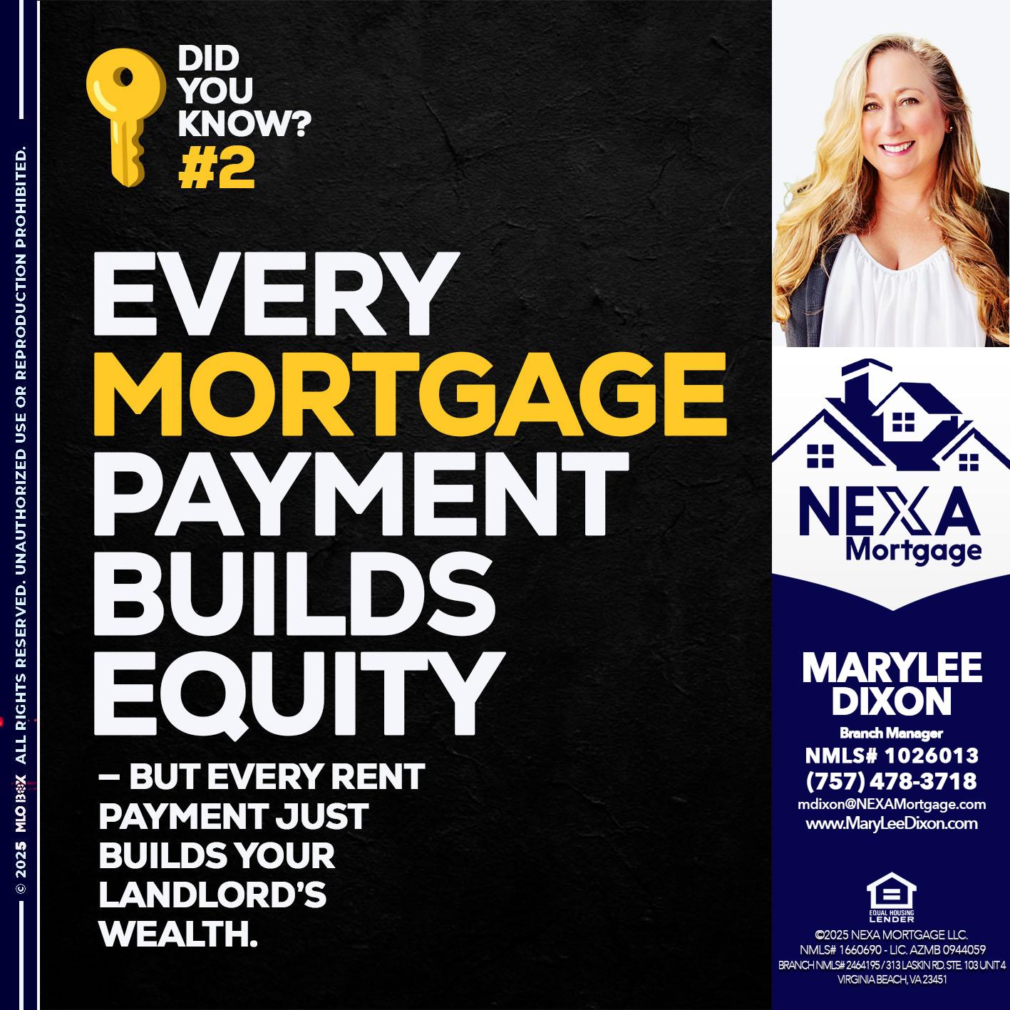 DID YOU KNOW? - Marylee Dixon -Branch Manager