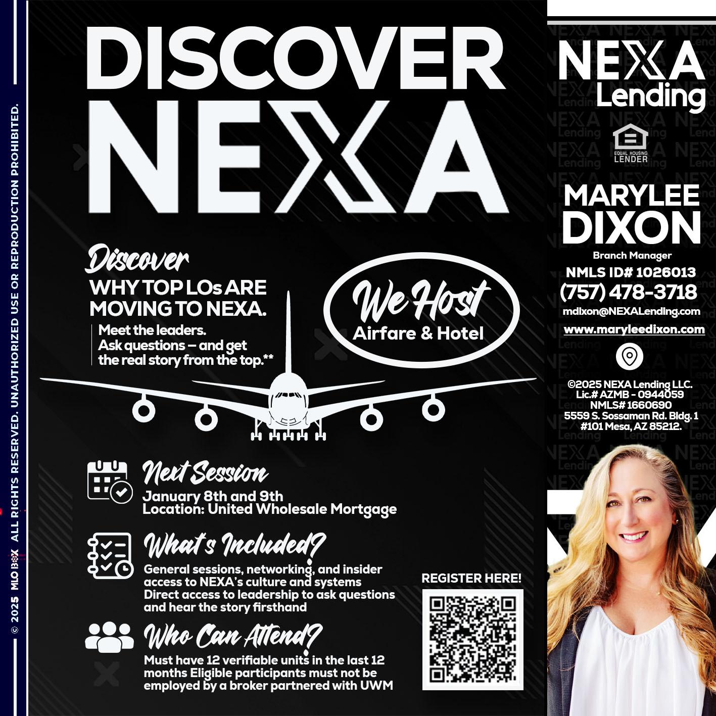 DISCOVER NEXA - Marylee Dixon -Branch Manager