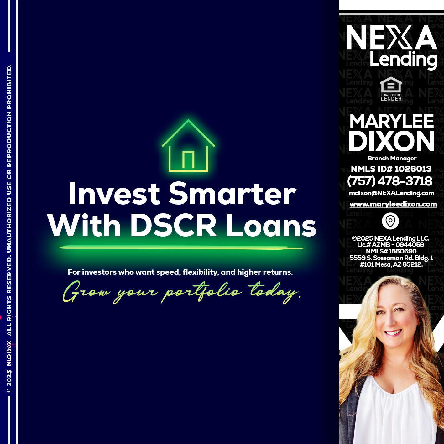 DSCR - Marylee Dixon -Branch Manager