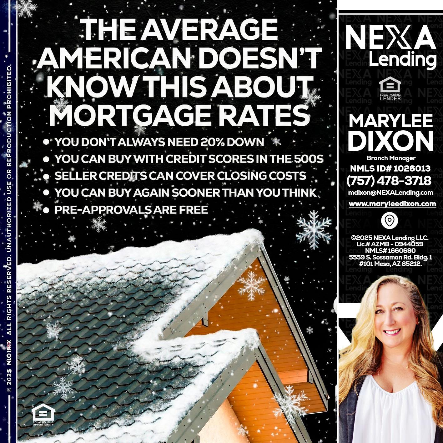 THE AVERAGE - Marylee Dixon -Branch Manager