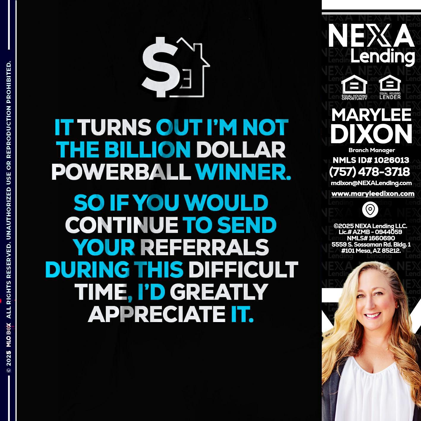 IT TURNS - Marylee Dixon -Branch Manager