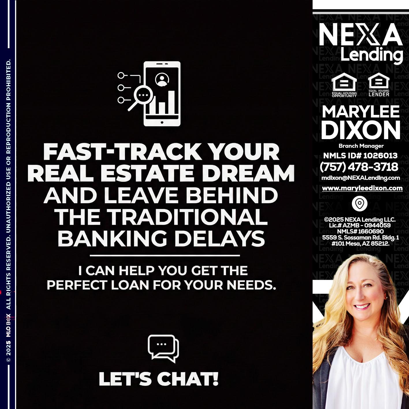 FAST TRACK - Marylee Dixon -Branch Manager