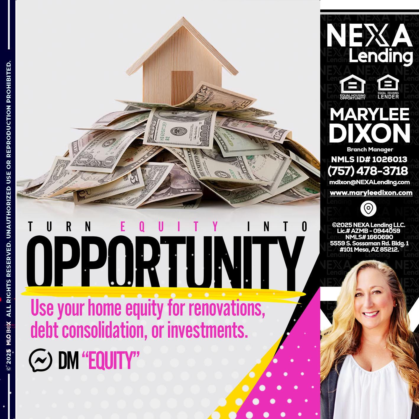 opportunity - Marylee Dixon -Branch Manager