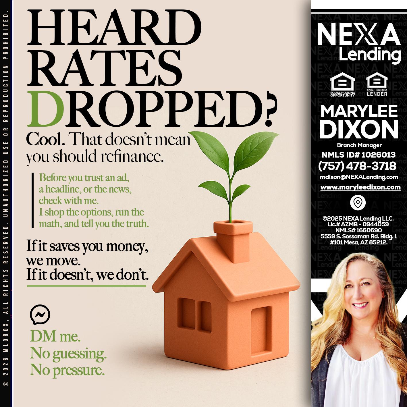 HEARD RATES - Marylee Dixon -Branch Manager