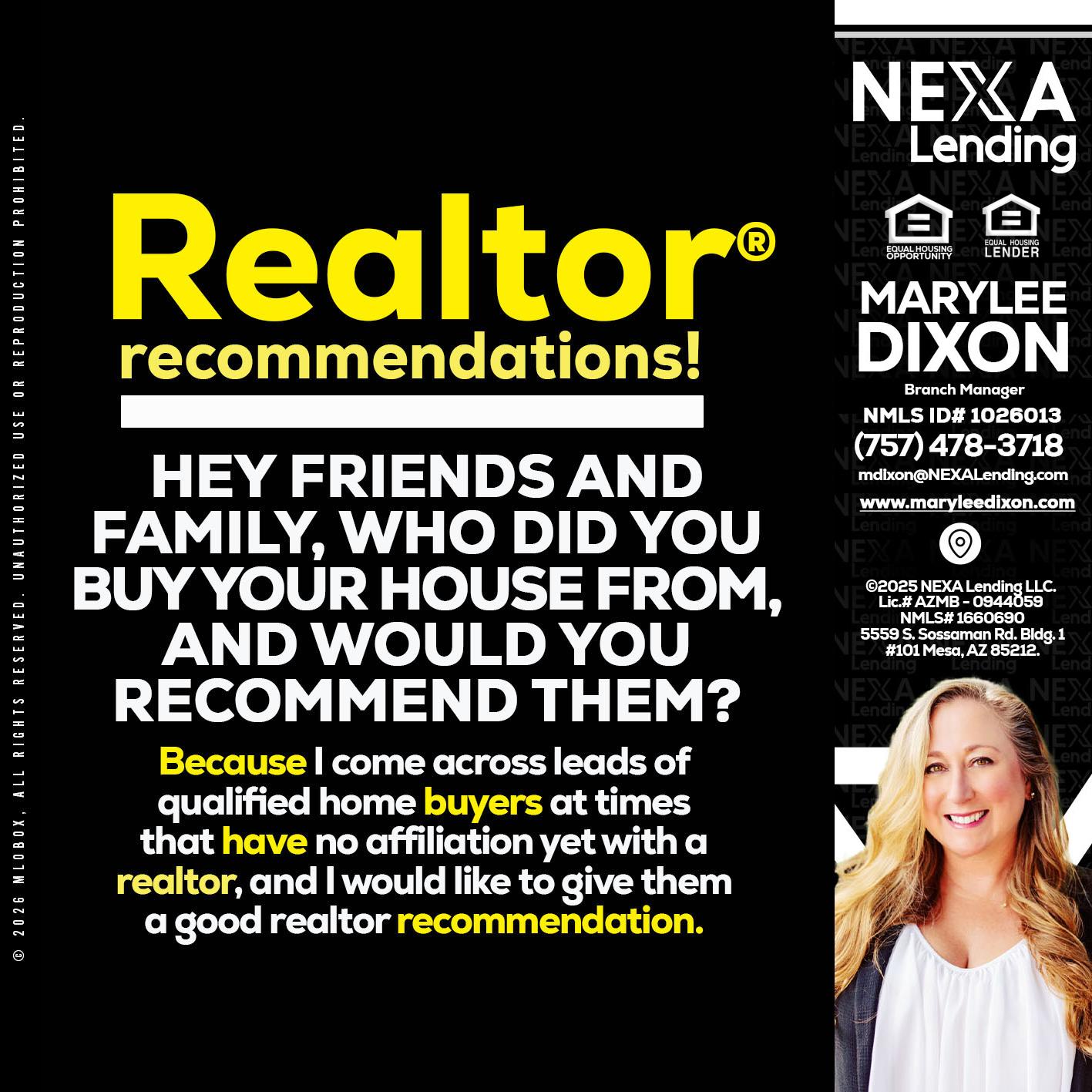 REALTOR - Marylee Dixon -Branch Manager
