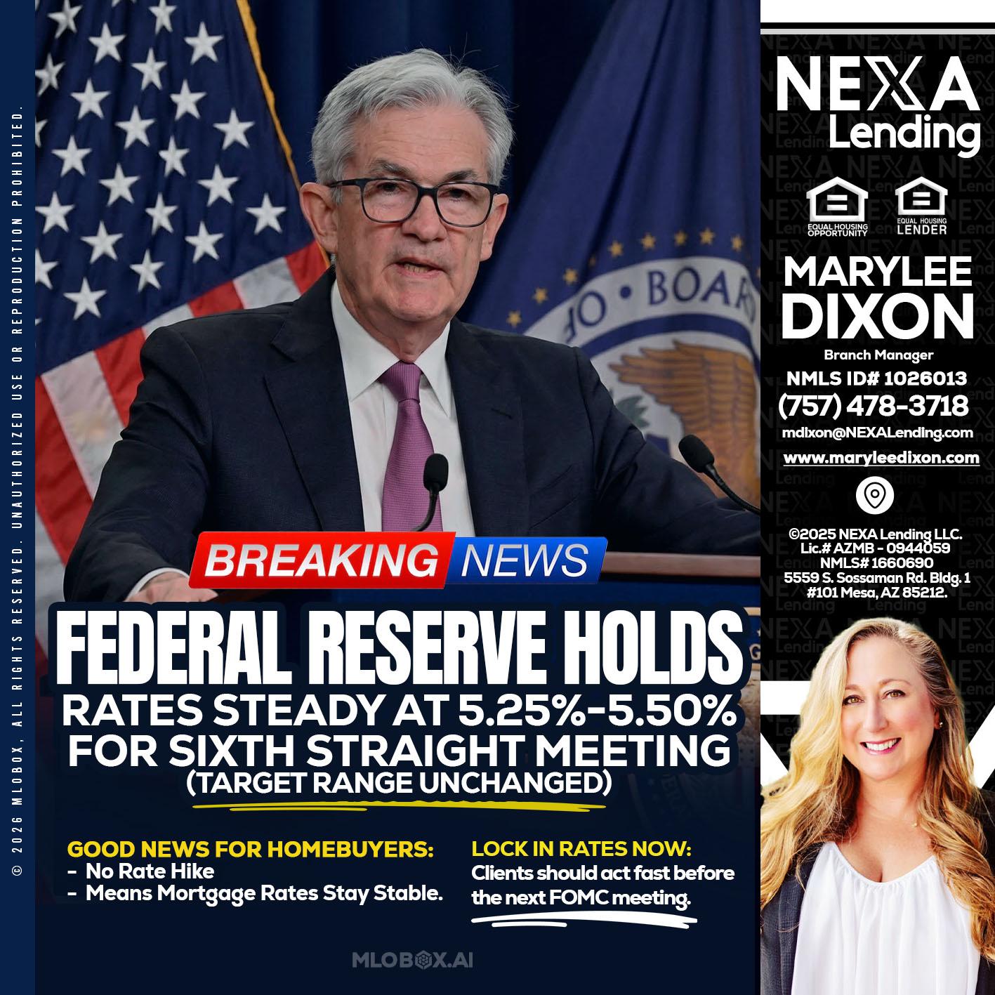 federal reserve - Marylee Dixon -Branch Manager