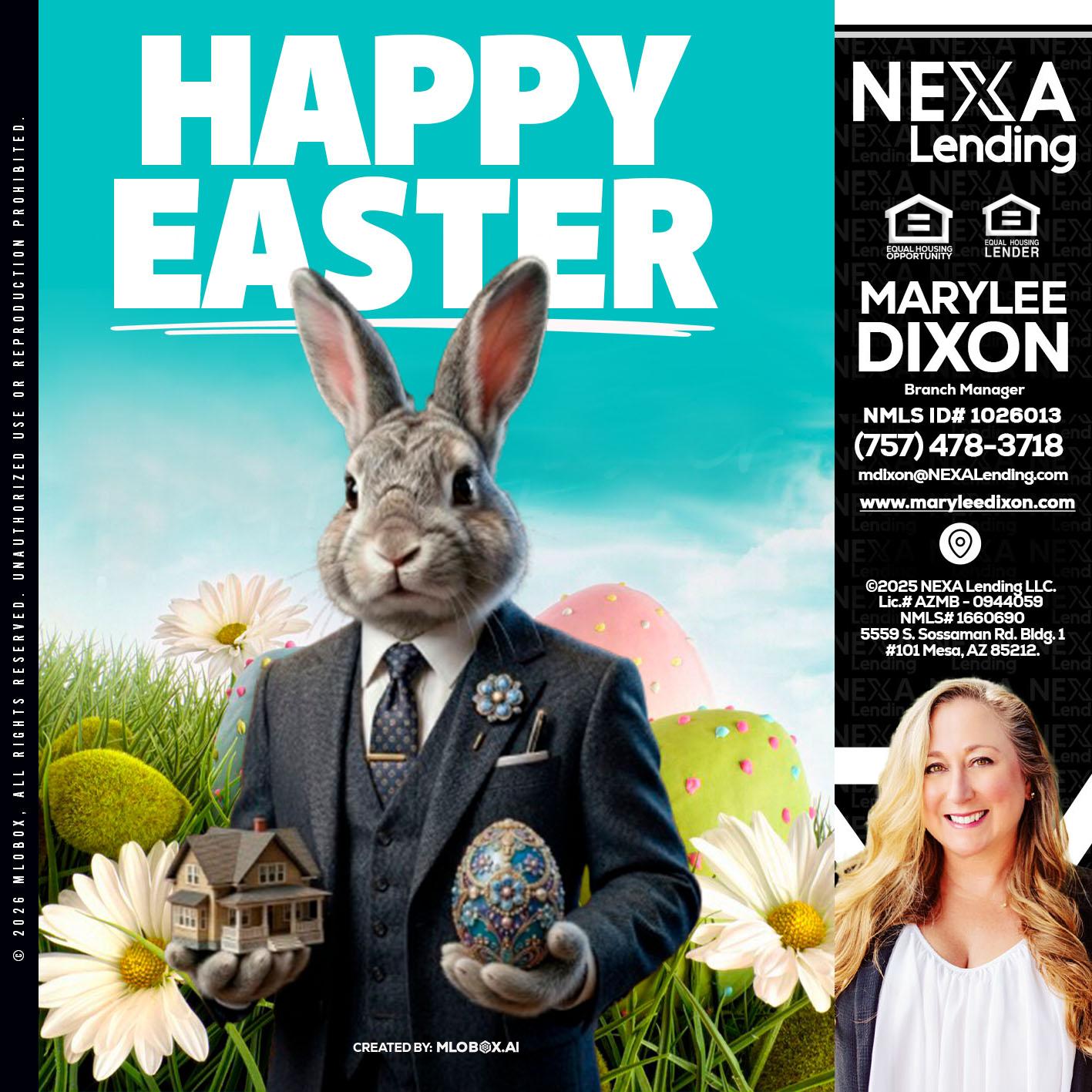 HAPPY EASTER - Marylee Dixon -Branch Manager