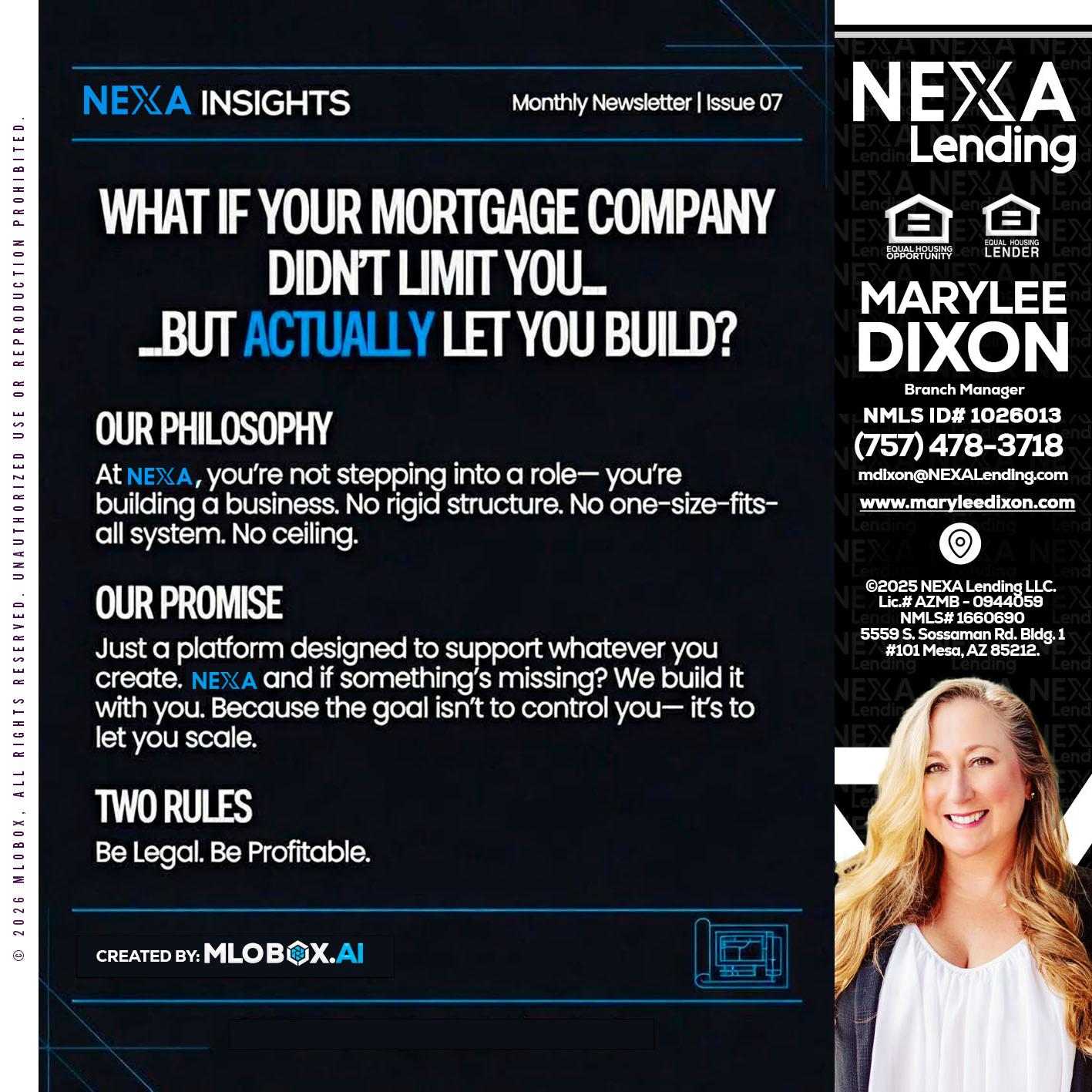 NEXA INSIGHTS - Marylee Dixon -Branch Manager