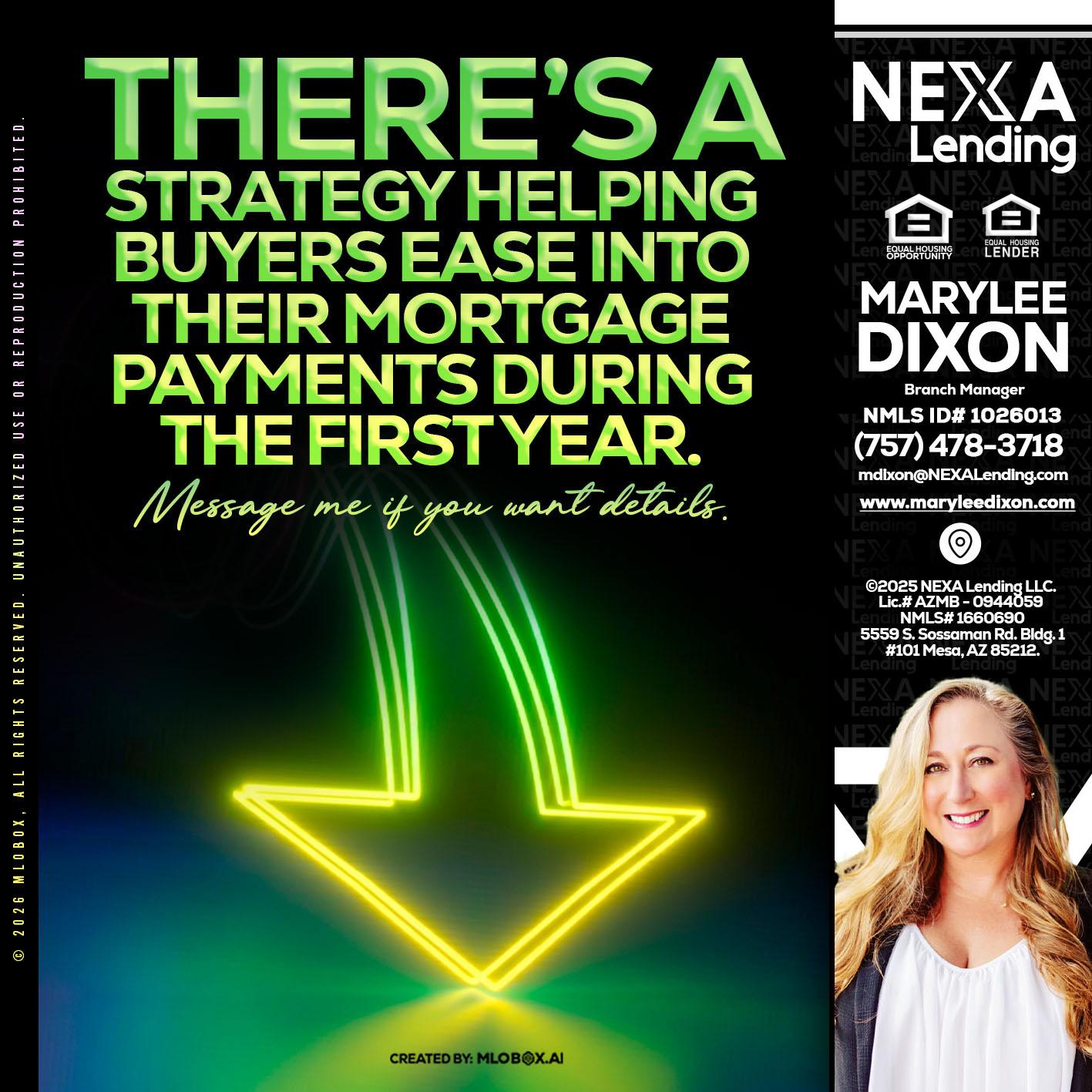 THERES A STATEGY - Marylee Dixon -Branch Manager