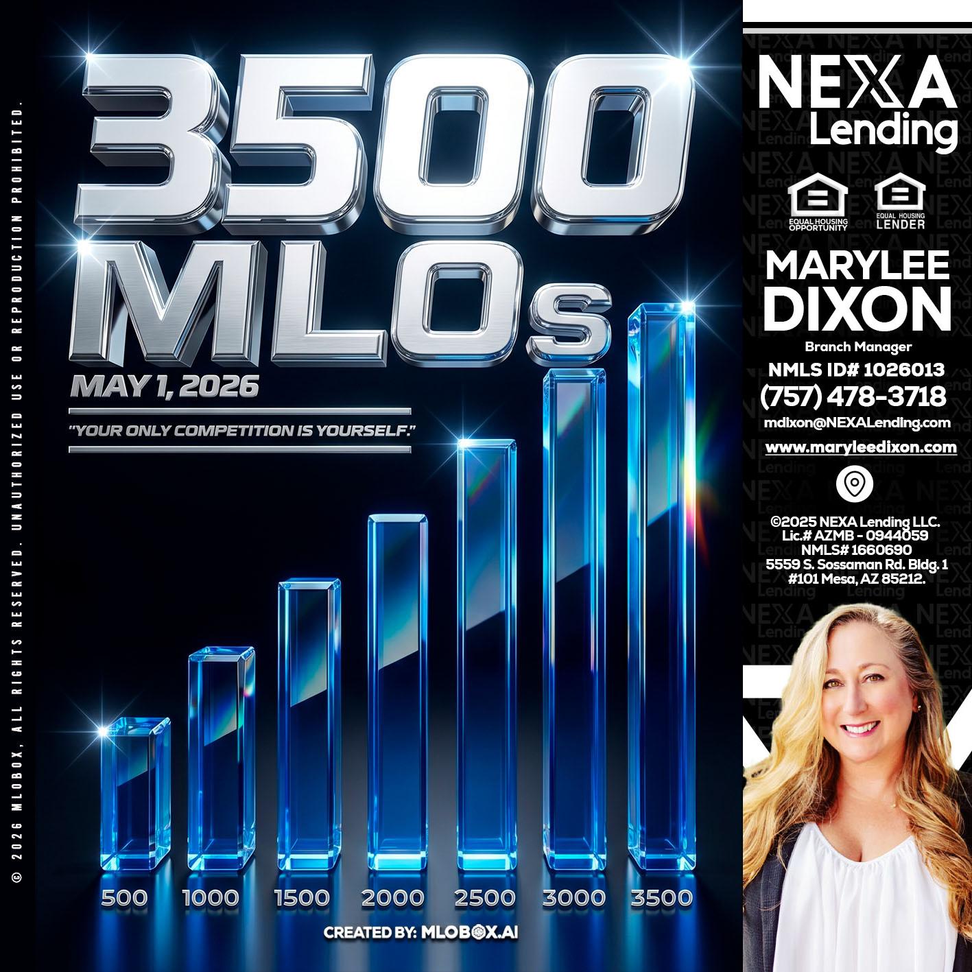 3500 MLOs - Marylee Dixon -Branch Manager