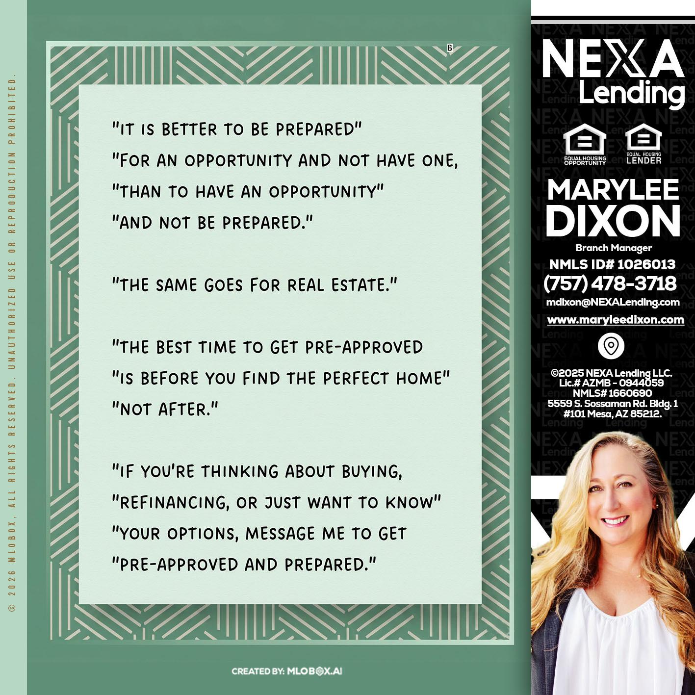 its better - Marylee Dixon -Branch Manager