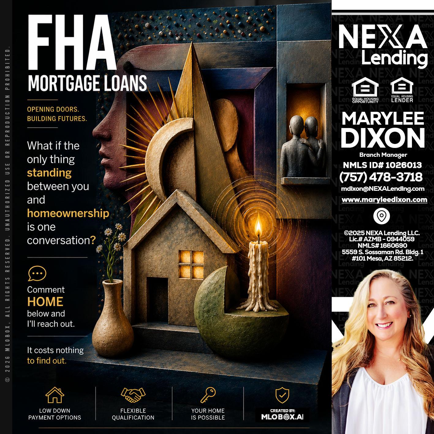 FHA - Marylee Dixon -Branch Manager