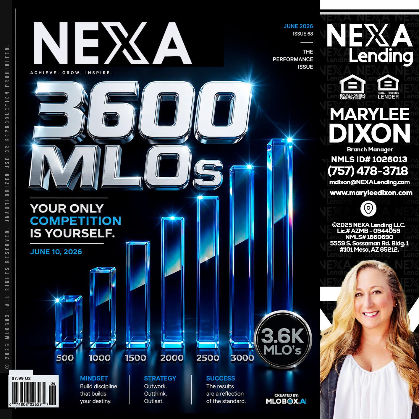 3600 MLOs - Marylee Dixon -Branch Manager