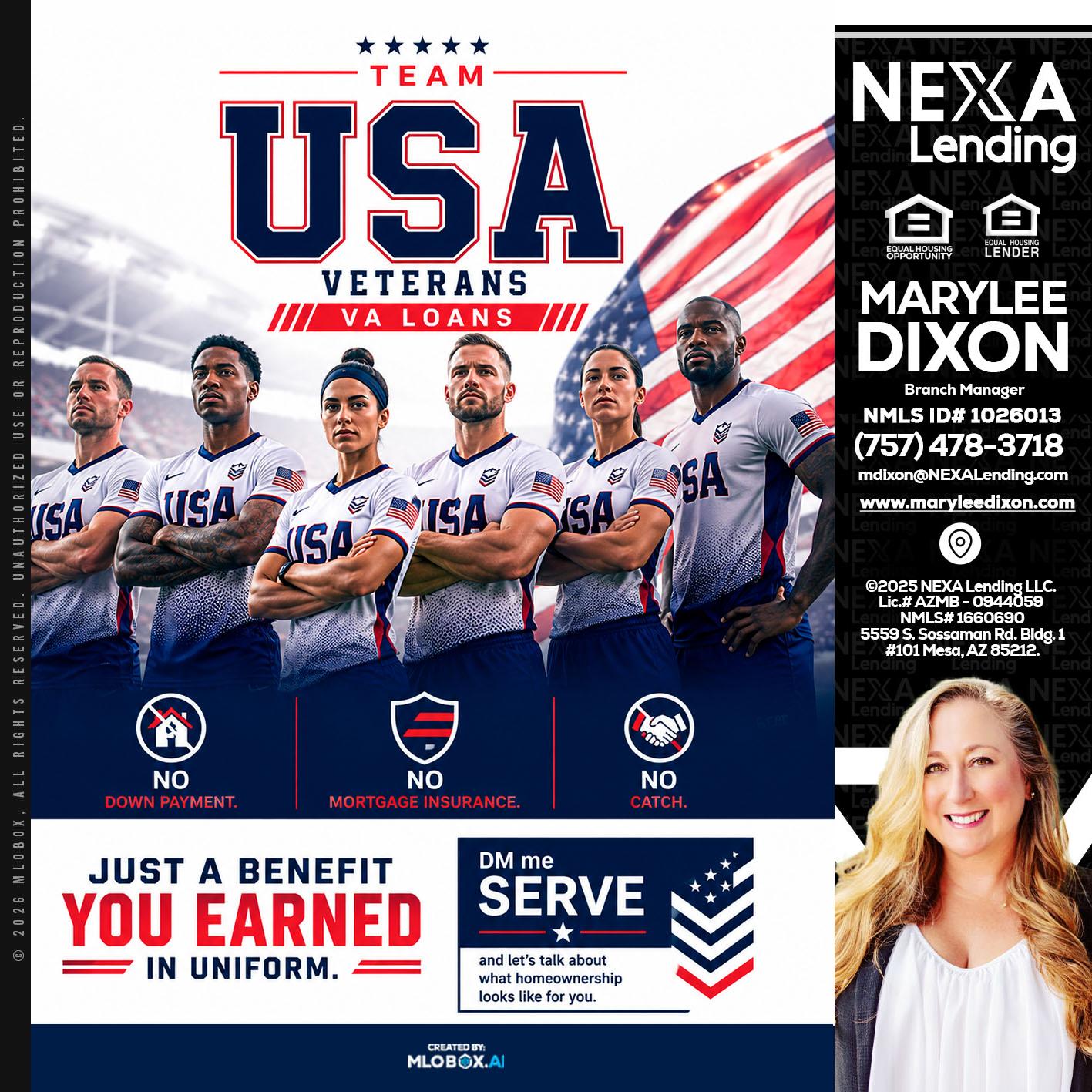 USA TEAM - Marylee Dixon -Branch Manager