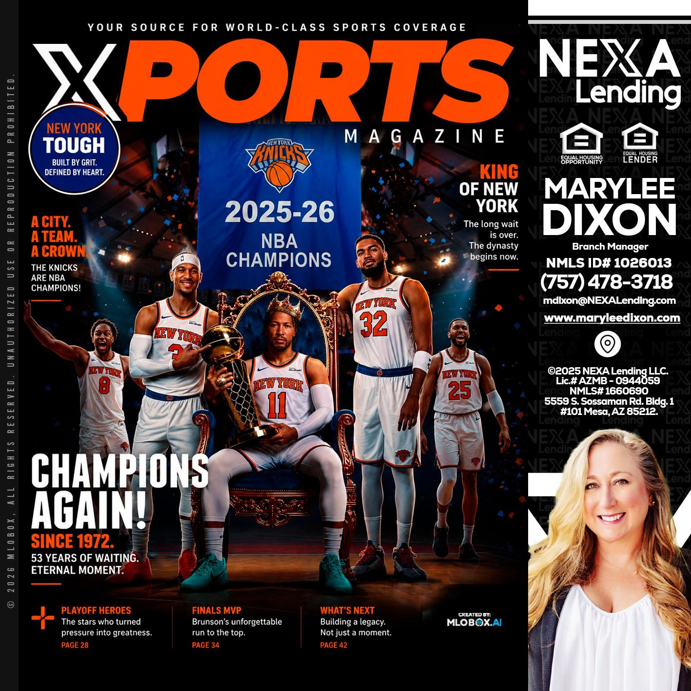 XPORTS MAGAZINE - Marylee Dixon -Branch Manager