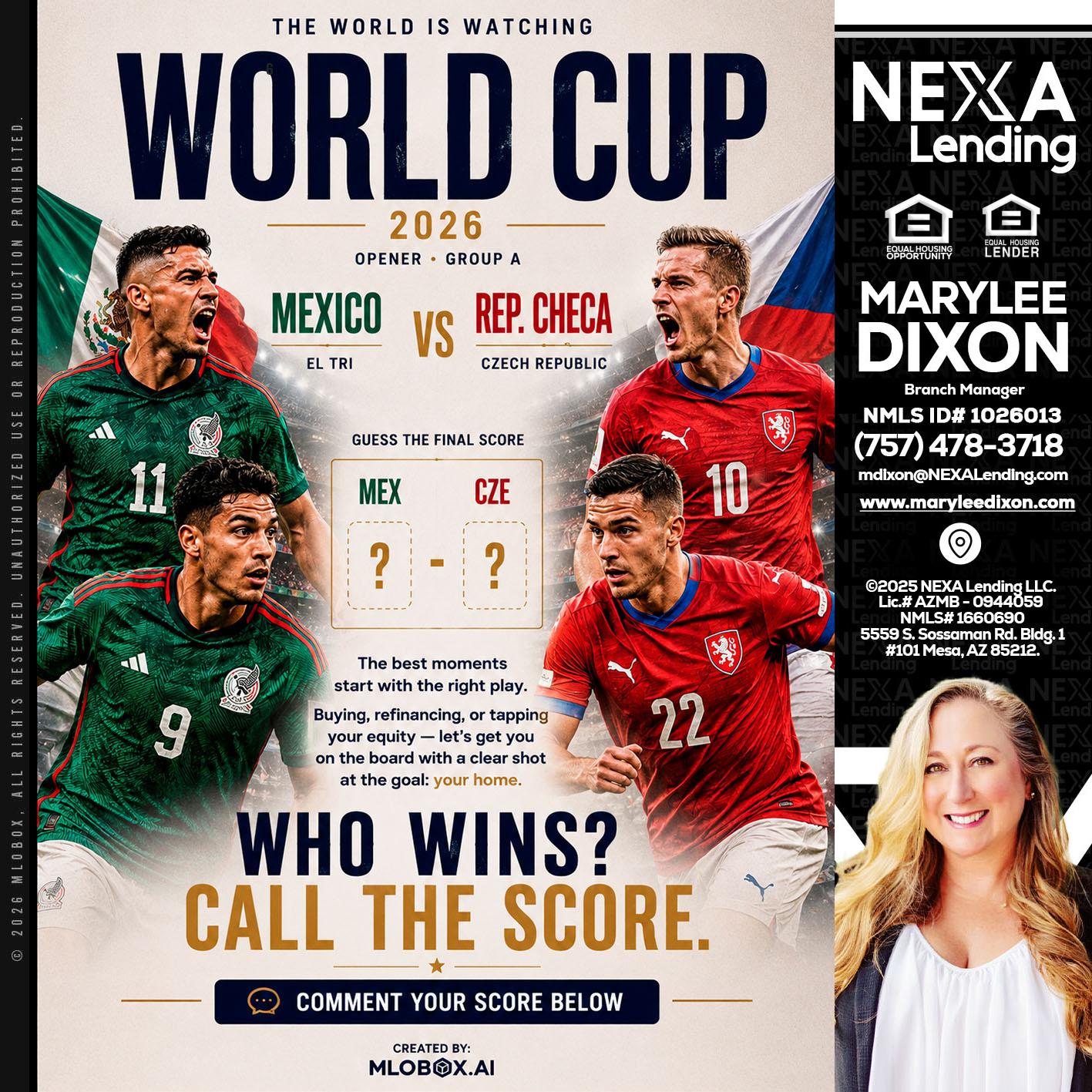 WORLD CUP 2026 - Marylee Dixon -Branch Manager