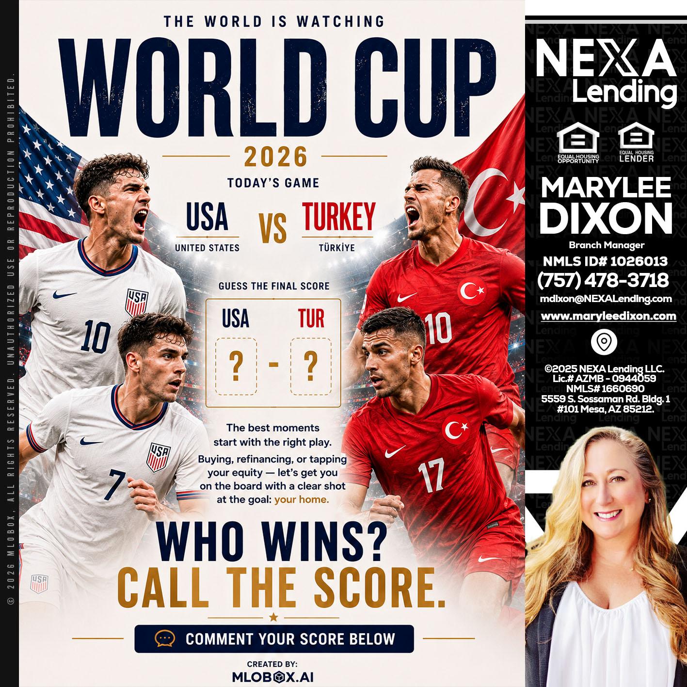 WORLD CUP 2026 - Marylee Dixon -Branch Manager