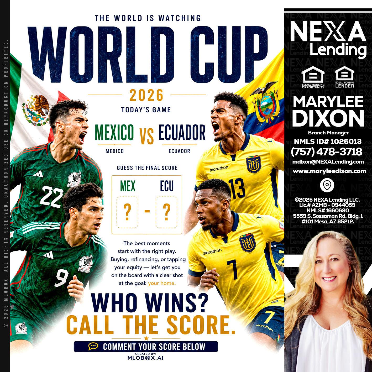 WORLD CUP 2026 - Marylee Dixon -Branch Manager