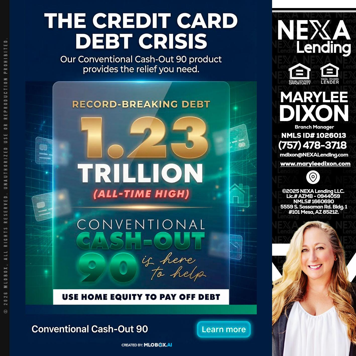 THE CREDIT CARD - Marylee Dixon -Branch Manager