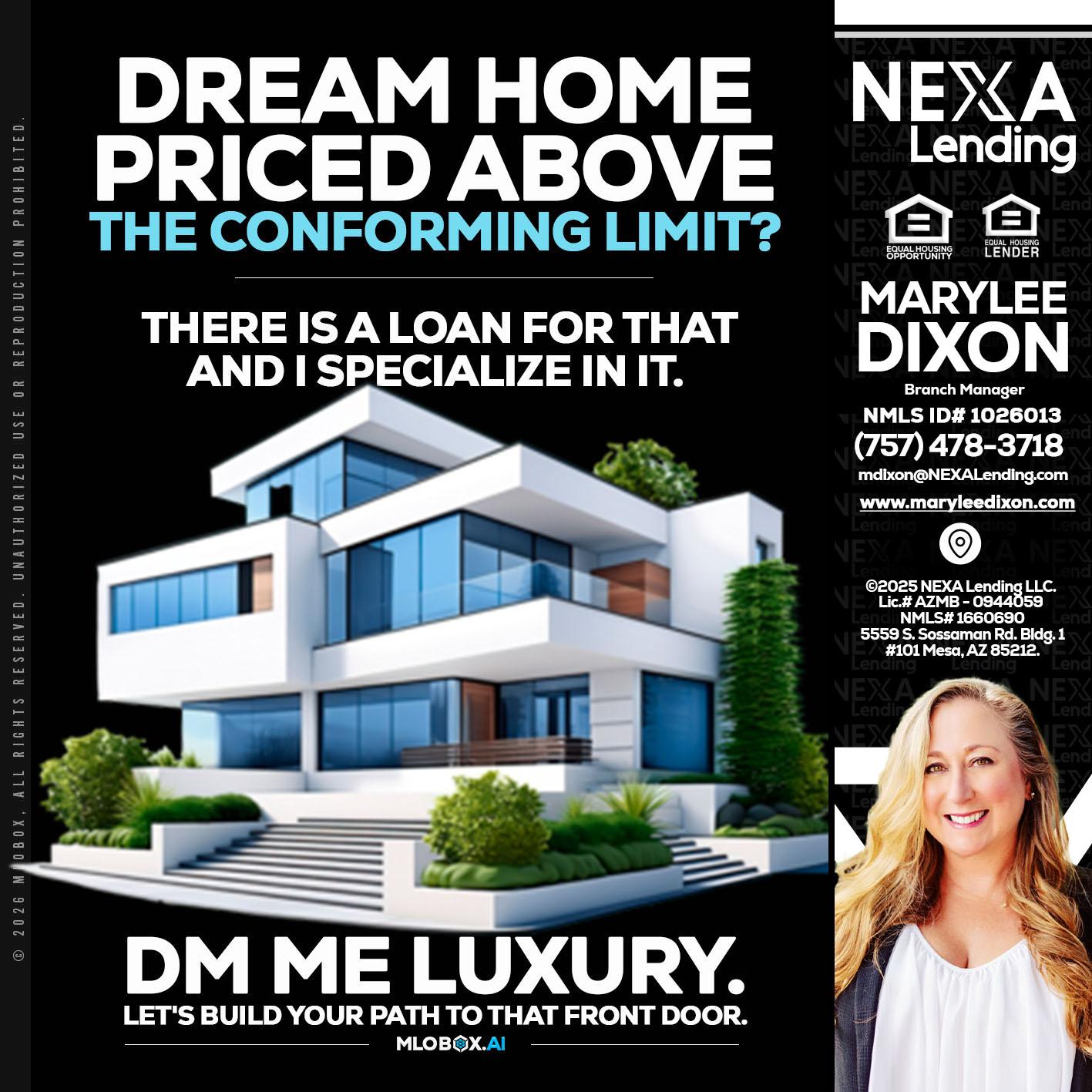 DREAM HOME - Marylee Dixon -Branch Manager