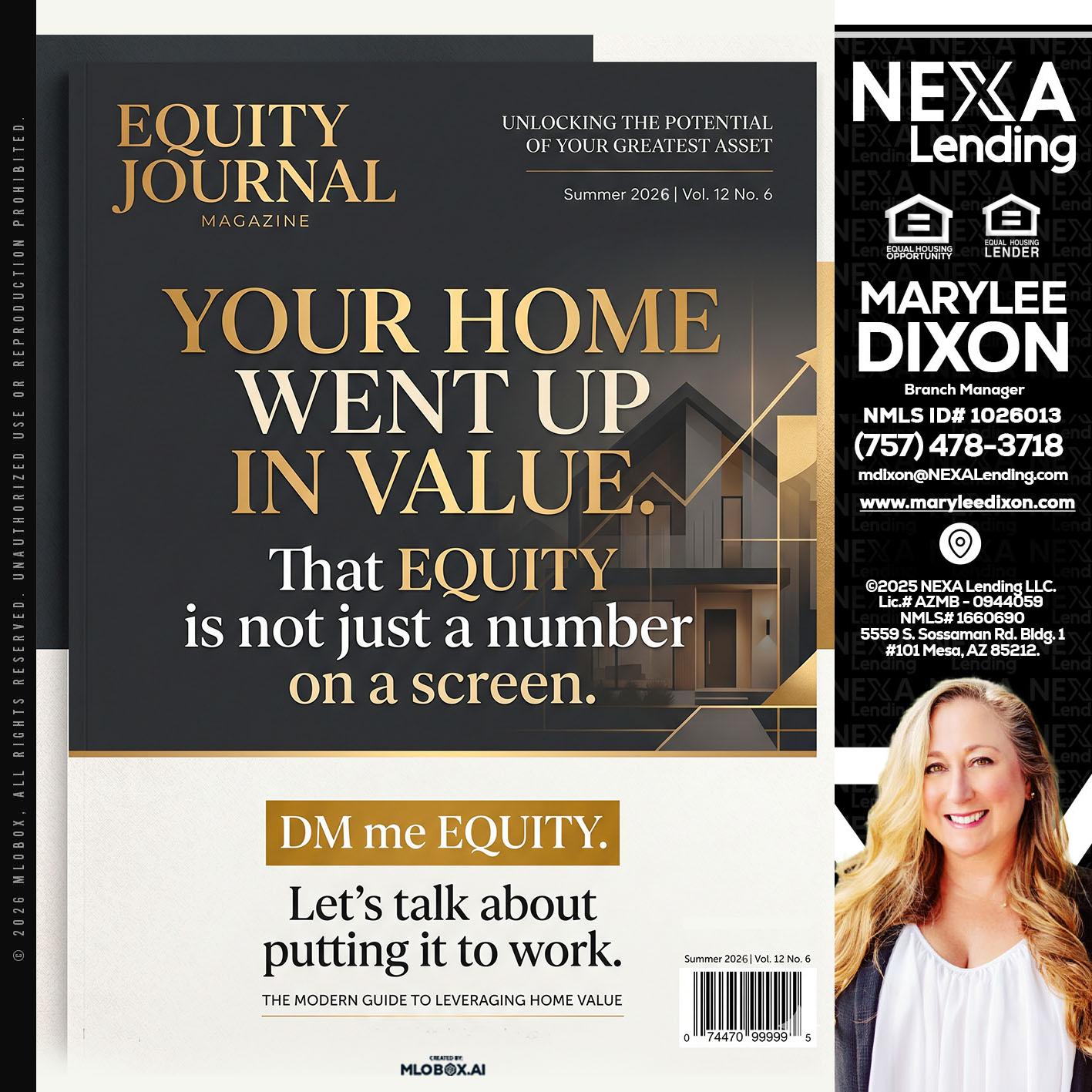 YOUR HOME - Marylee Dixon -Branch Manager